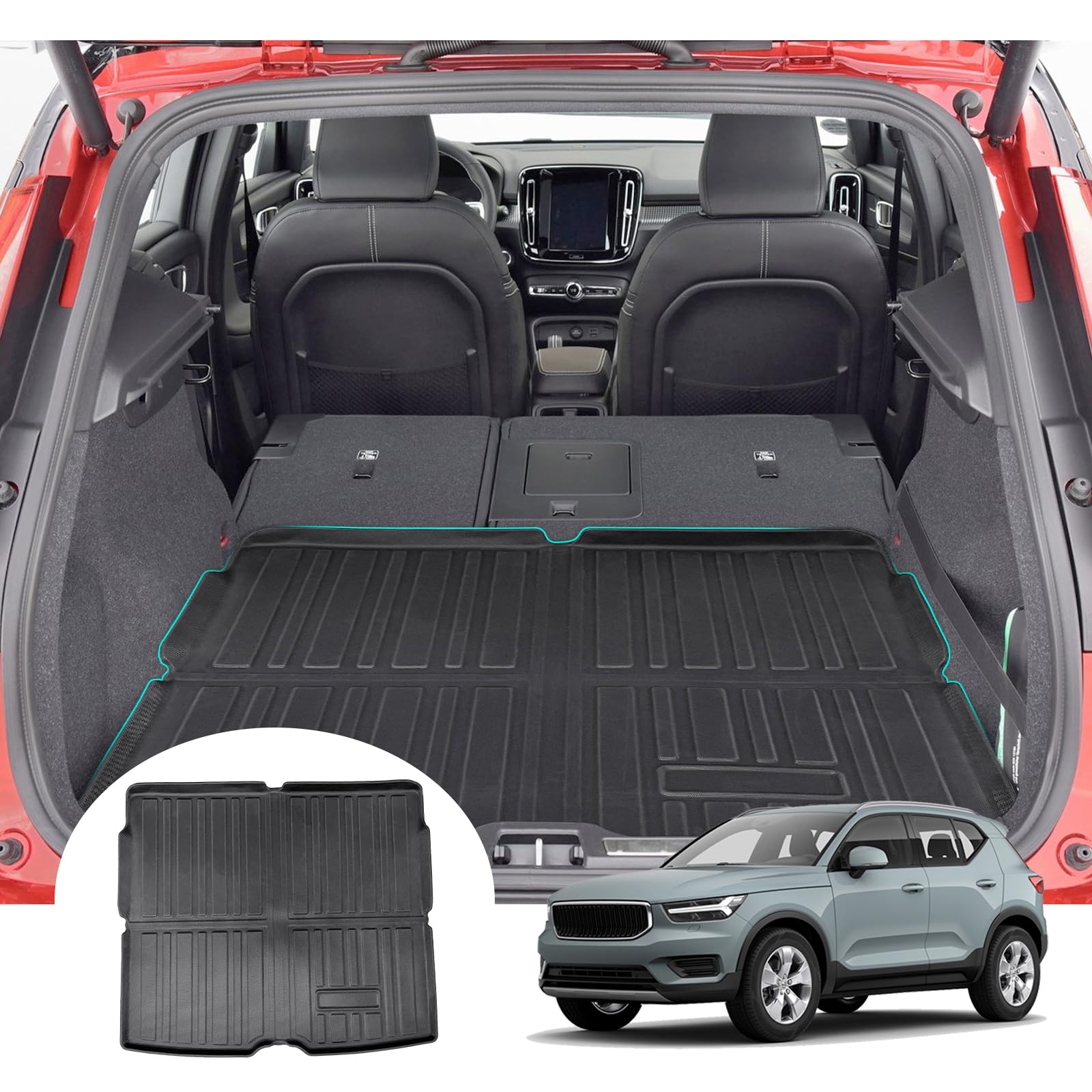 For Volvo XC40 Folded Trunk Mats 2018+