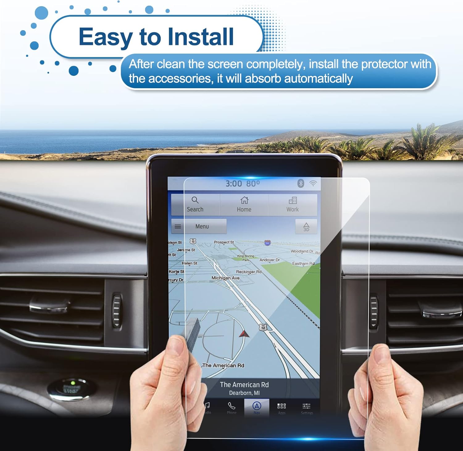 For Ford Explorer (ST/ST-Line/Limited/Timberline/King Ranch/Platinum) 10.1" Navigation Screen Protector 2019+