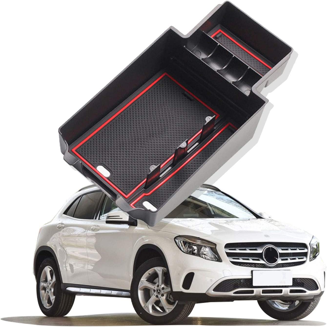 Mercedes A-Class W177 V177 B-Class GLA CLA Center Armrest Storage Tray - LFOTPP Car Accessories