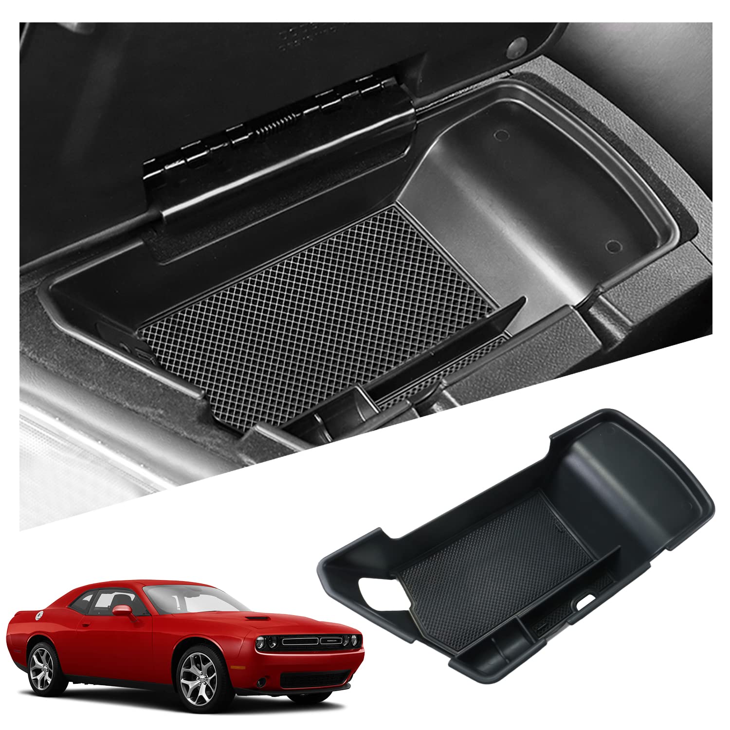 Dodge Challenger Center Console Organizer Tray 2015-2019 - LFOTPP Car Accessories