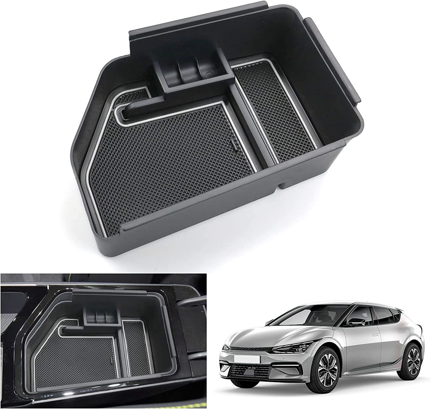 Kia EV6 Center Armrest Storage Tray 2021+ - LFOTPP Car Accessories