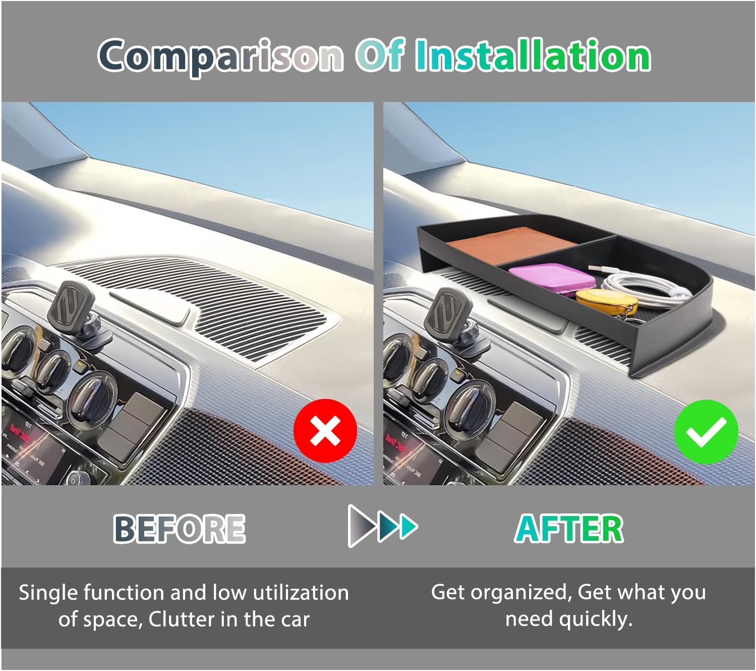 For VW UP/ Seat MII/ Citigo Storage Tray Over Air Conditioning 2013+