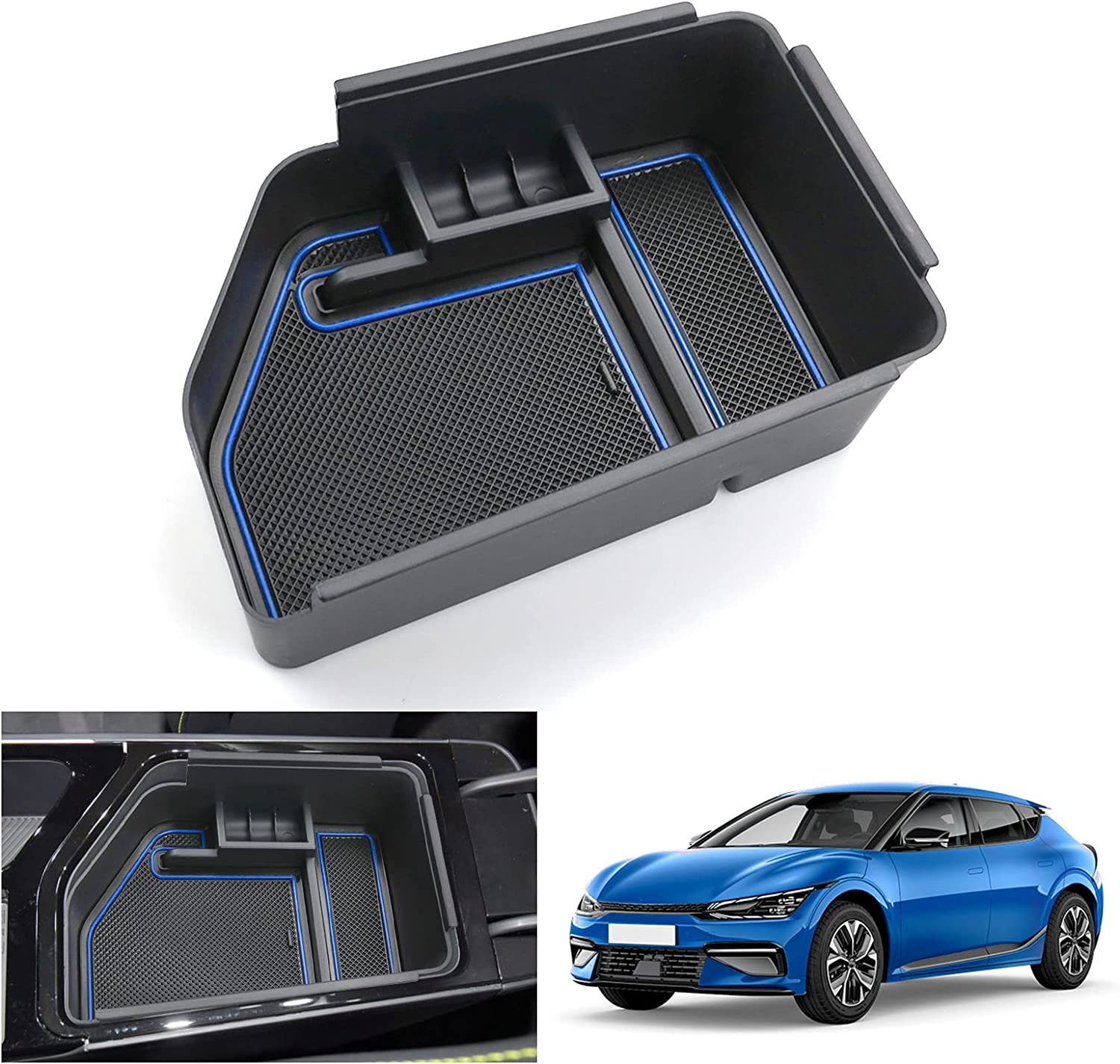 Kia EV6 Center Armrest Storage Tray 2021+ - LFOTPP Car Accessories