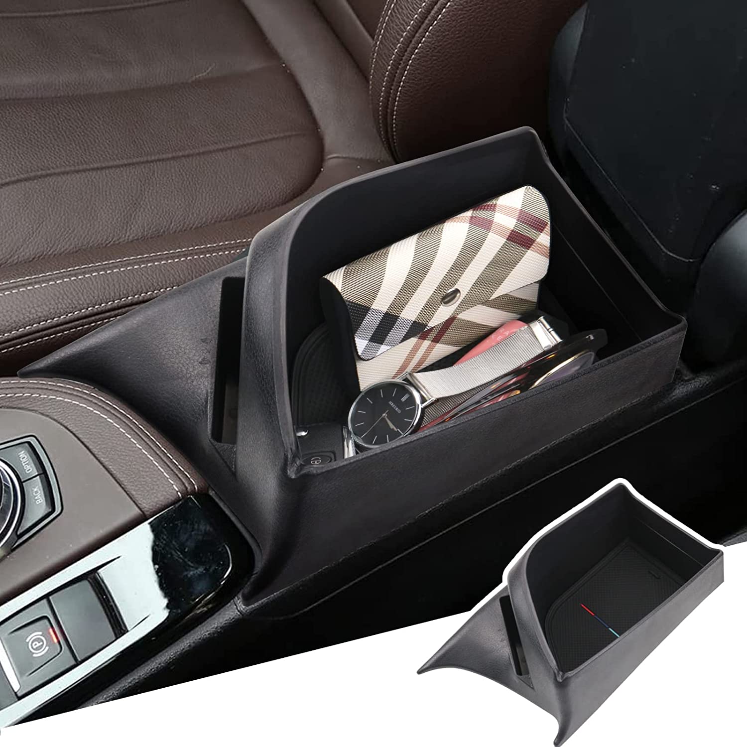 Car Multifunctional Tissue Box Cup Holder Auto Seat back Storage Box  Accessories For BMW 2 Series 3 Series 4 Series X2 X3