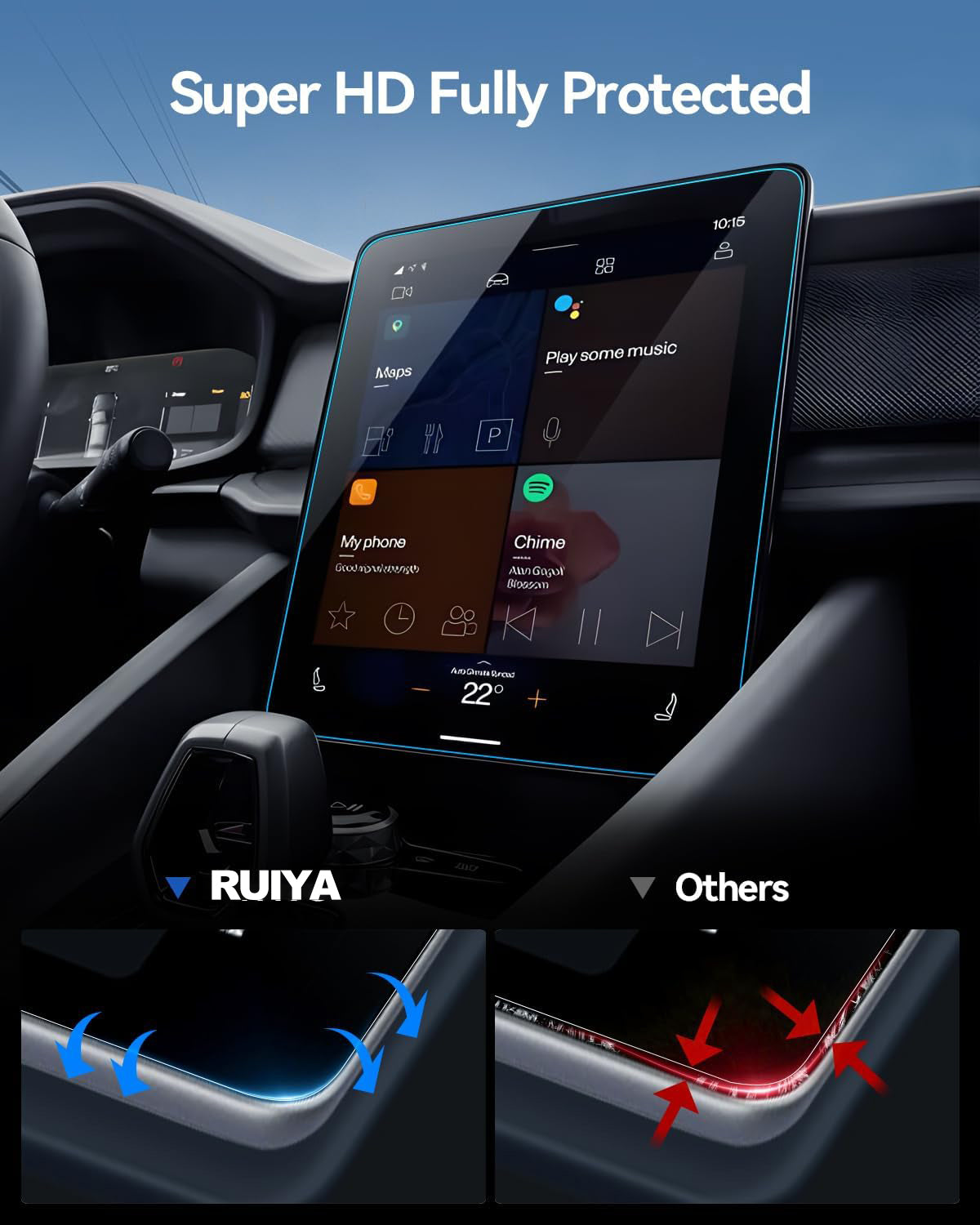 For Polestar 2(Single Motor/Dual Motor/BST edition 270) 11.2" Nagivation Multi-media Touch Screen Protector 2020+