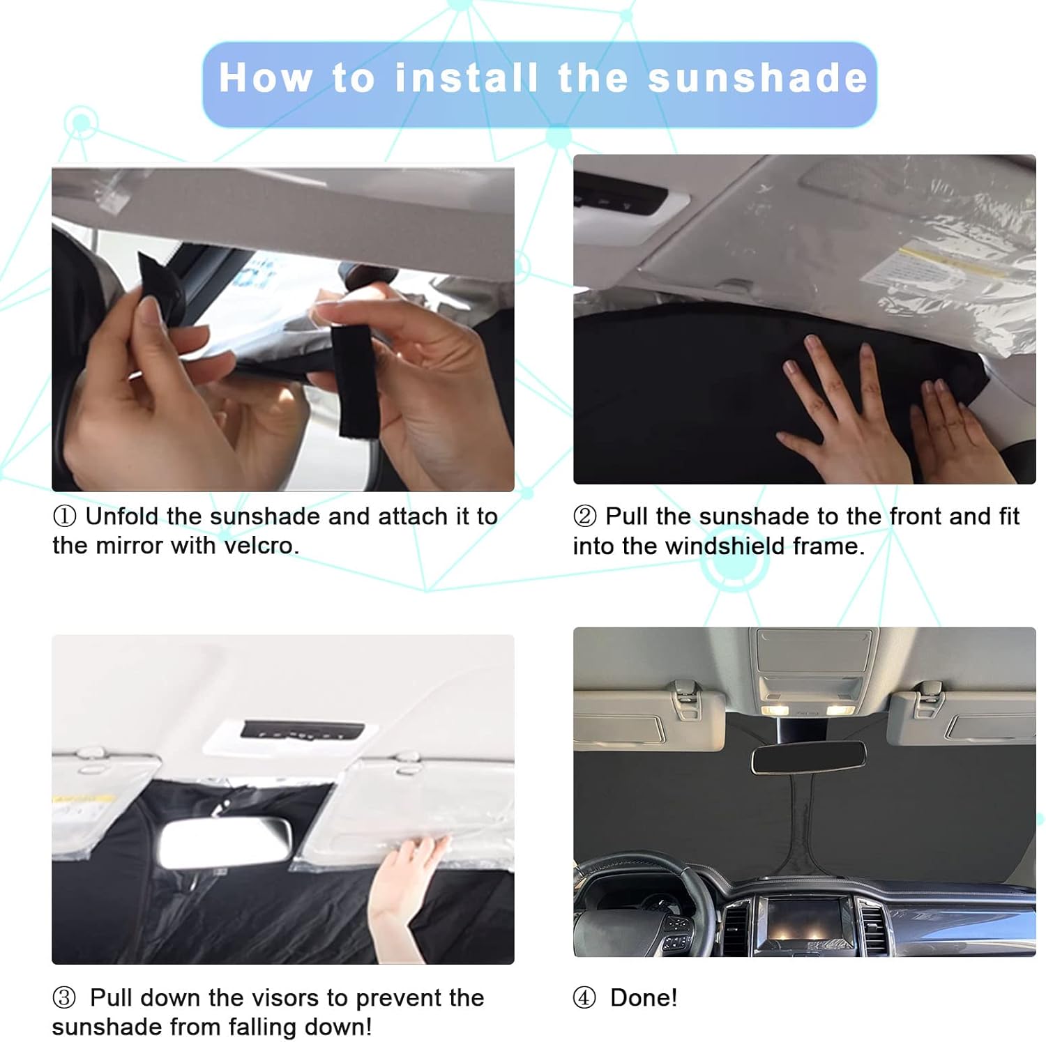 For Chevy Trax LS/1RS/LT/2RS/ACTIV Windshield Sunshade 2024 2025+