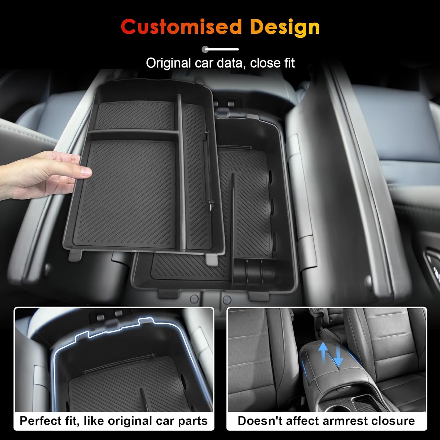 For Hyundai Palisade Hybrid Calligraphy 7-Seater Console Armrest Box 2026+