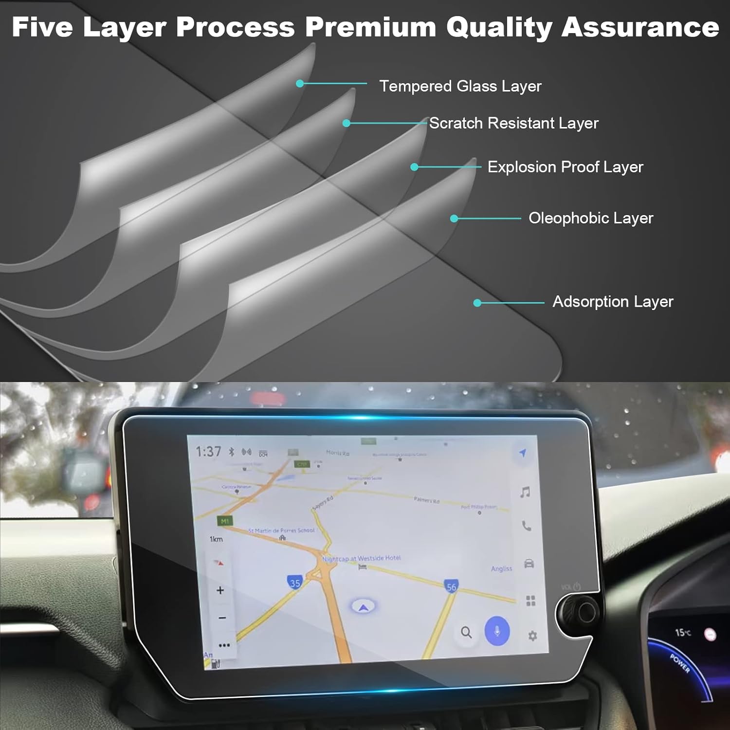 Toyota RAV4 10,5" Displayschutzfolie 2023+