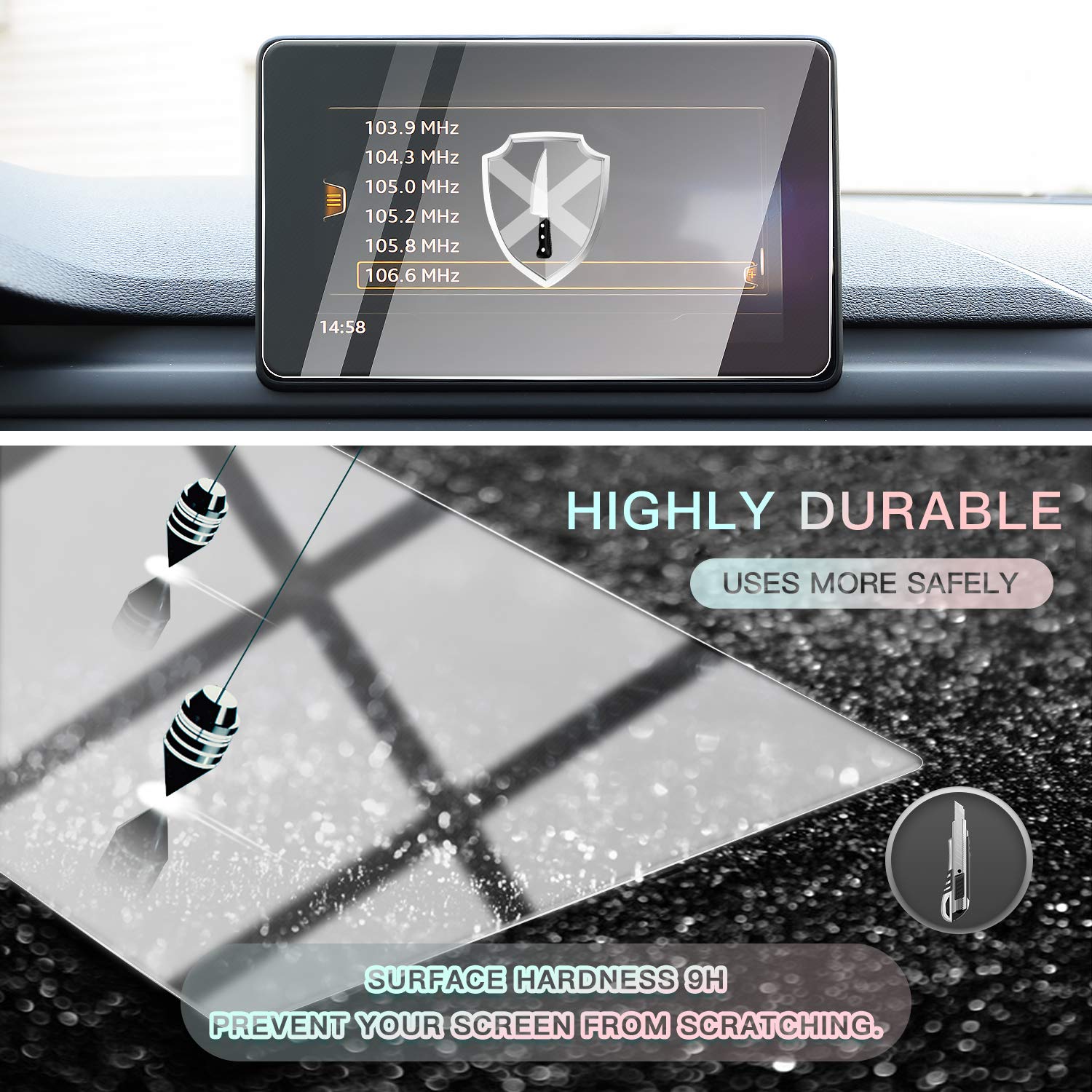 Audi A4 B9 A5 Q5 Screen Protector 2016-2019 - LFOTPP Car Accessories