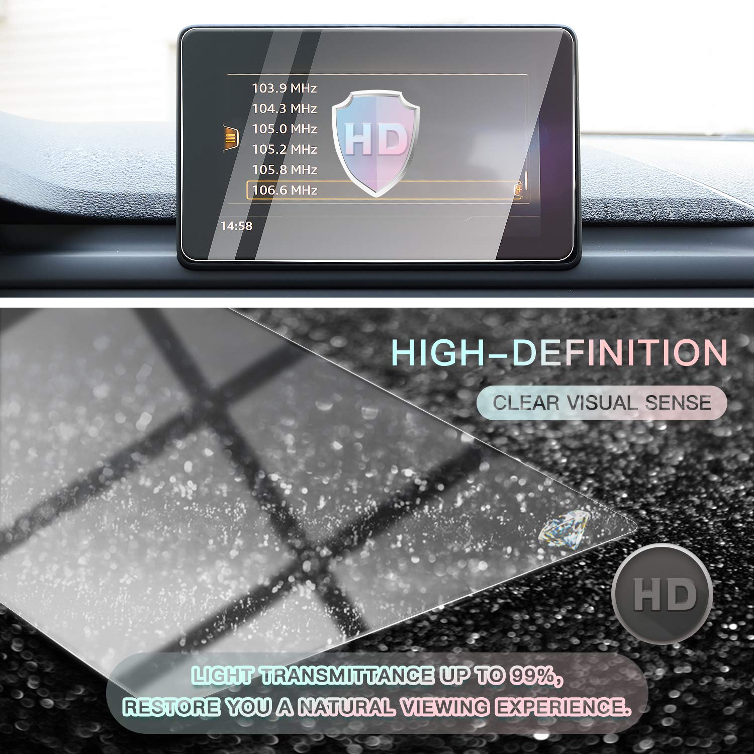 Audi A4 B9 A5 Q5 Screen Protector 2016-2019 - LFOTPP Car Accessories