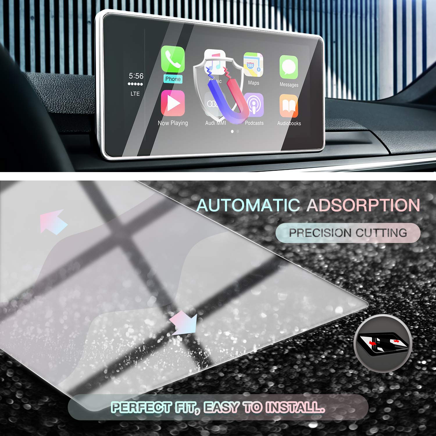 Audi A4 B9 A5 Q5 Screen Protector 2016-2019 - LFOTPP Car Accessories