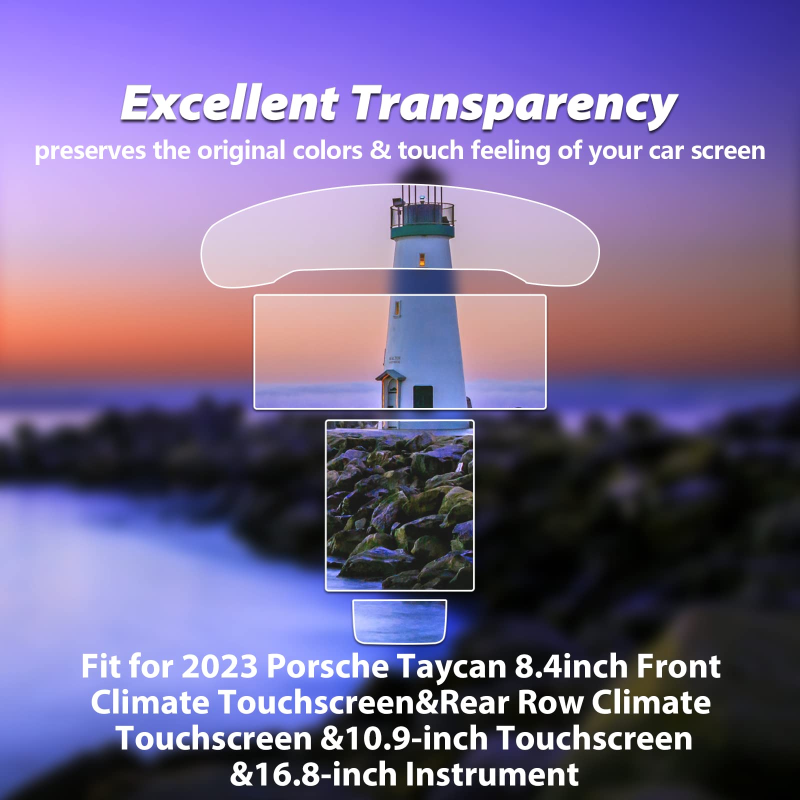 For Porsche Taycan Base 4S GTS Turbo Turbo S Nano Screen Protector 2020+