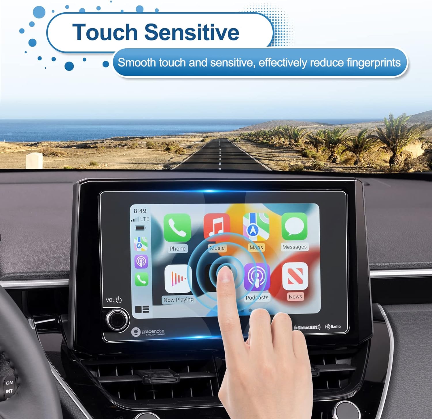 For Toyota Corolla Cross (L/LE/XLE/Hybrid S/Hybrid SE/Hybrid XSE) Screen Protector 2023 2024