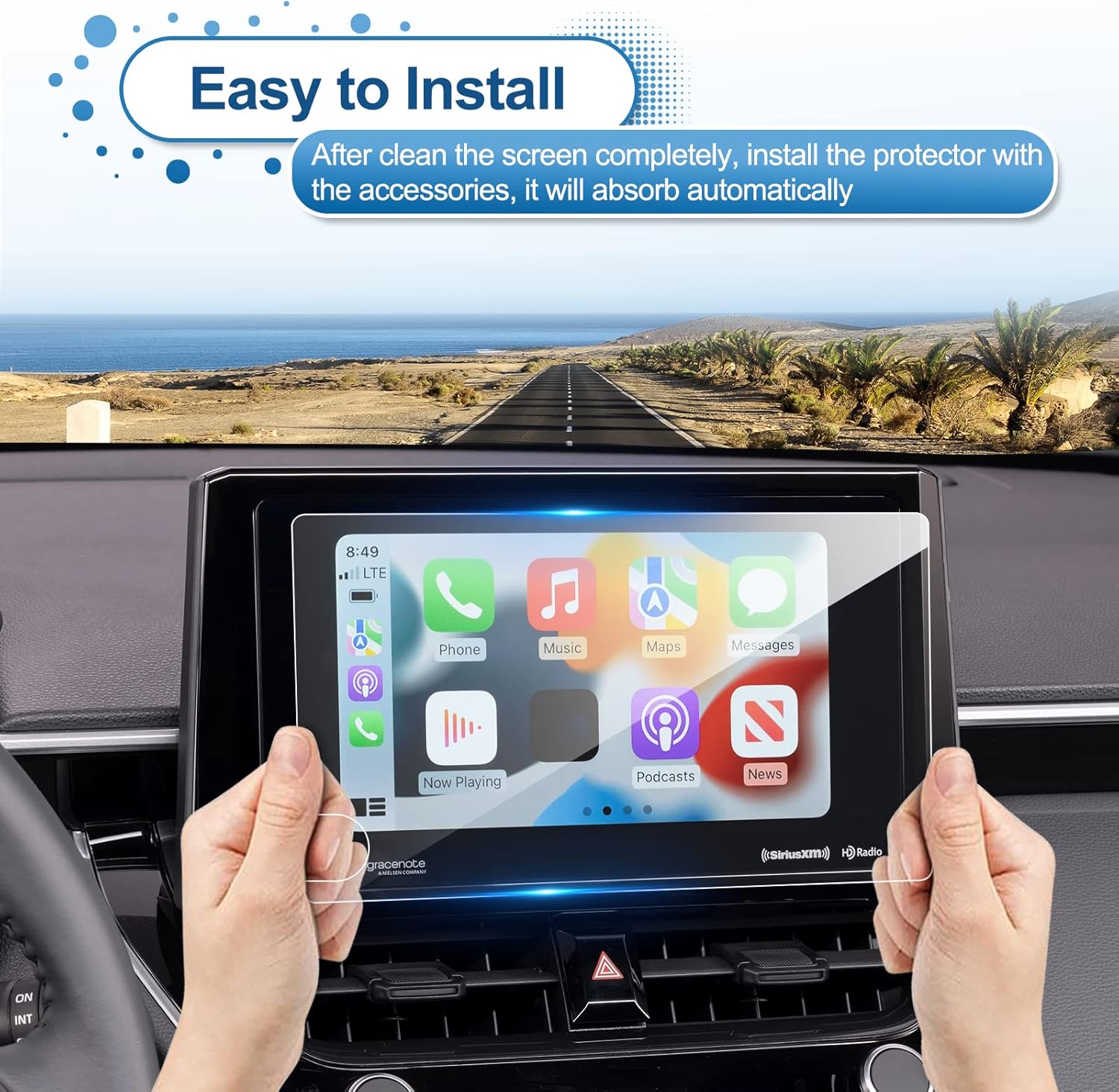 For Toyota Corolla Cross (L/LE/XLE/Hybrid S/Hybrid SE/Hybrid XSE) Screen Protector 2023 2024