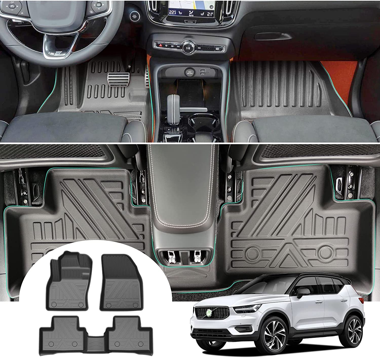 Volvo XC40 Floor Mats 2018+ - LFOTPP Car Accessories