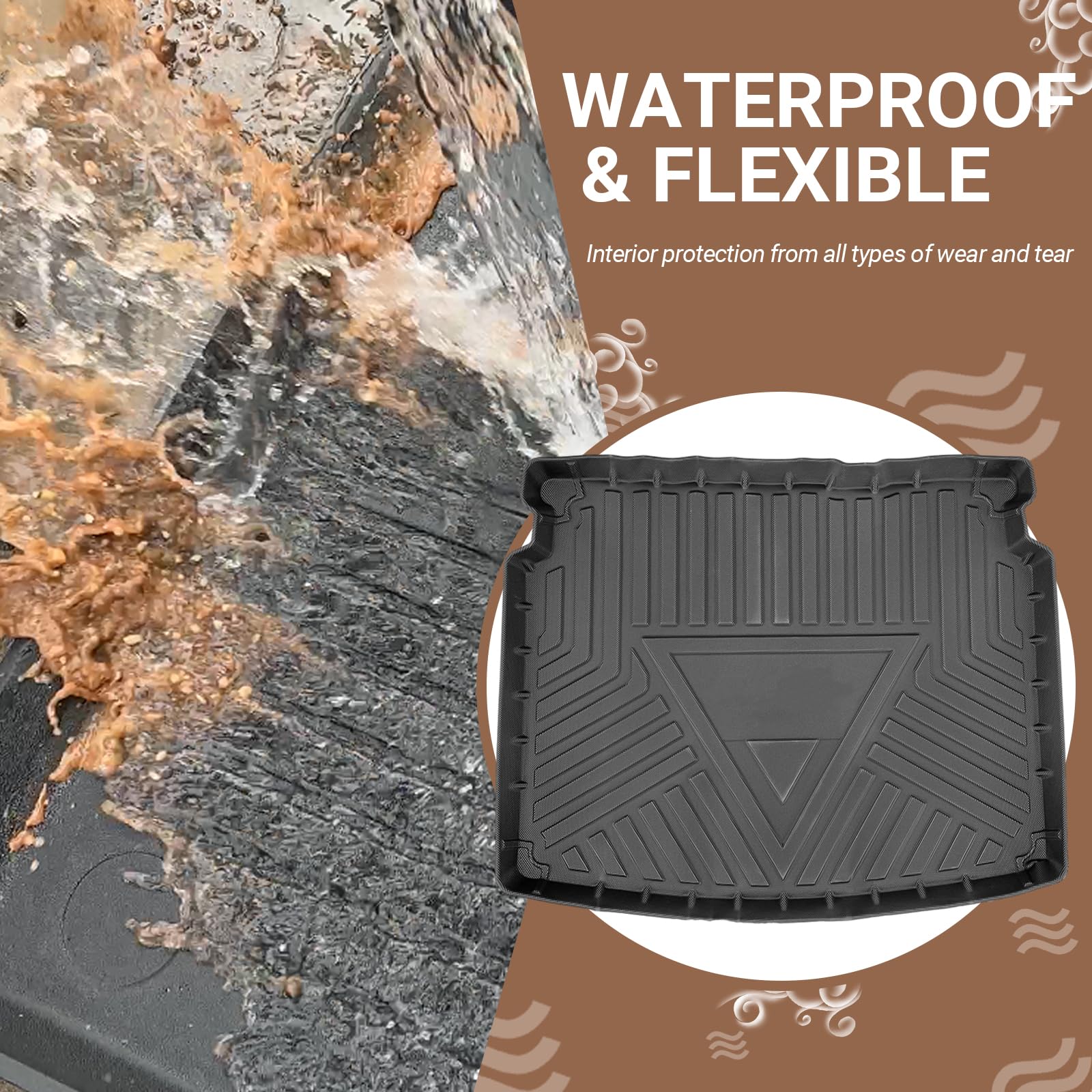For Jeep Compass Trunk Mat 2017+
