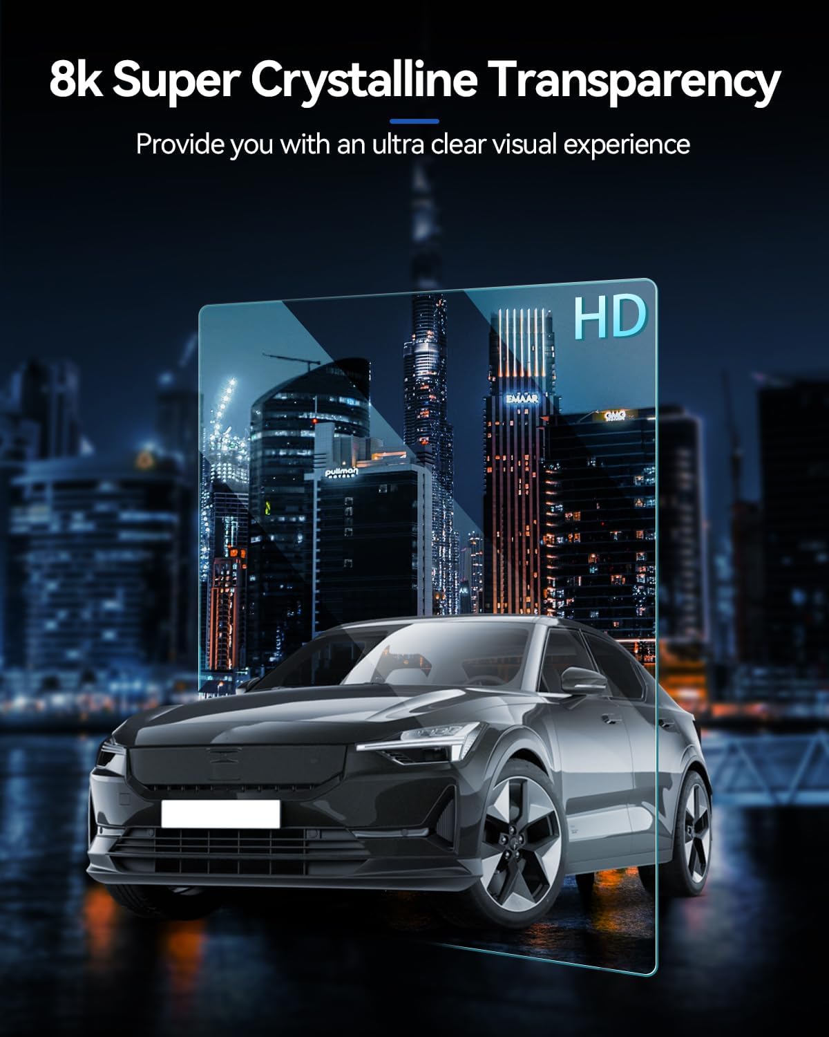 For Polestar 2(Single Motor/Dual Motor/BST edition 270) 11.2" Nagivation Multi-media Touch Screen Protector 2020+