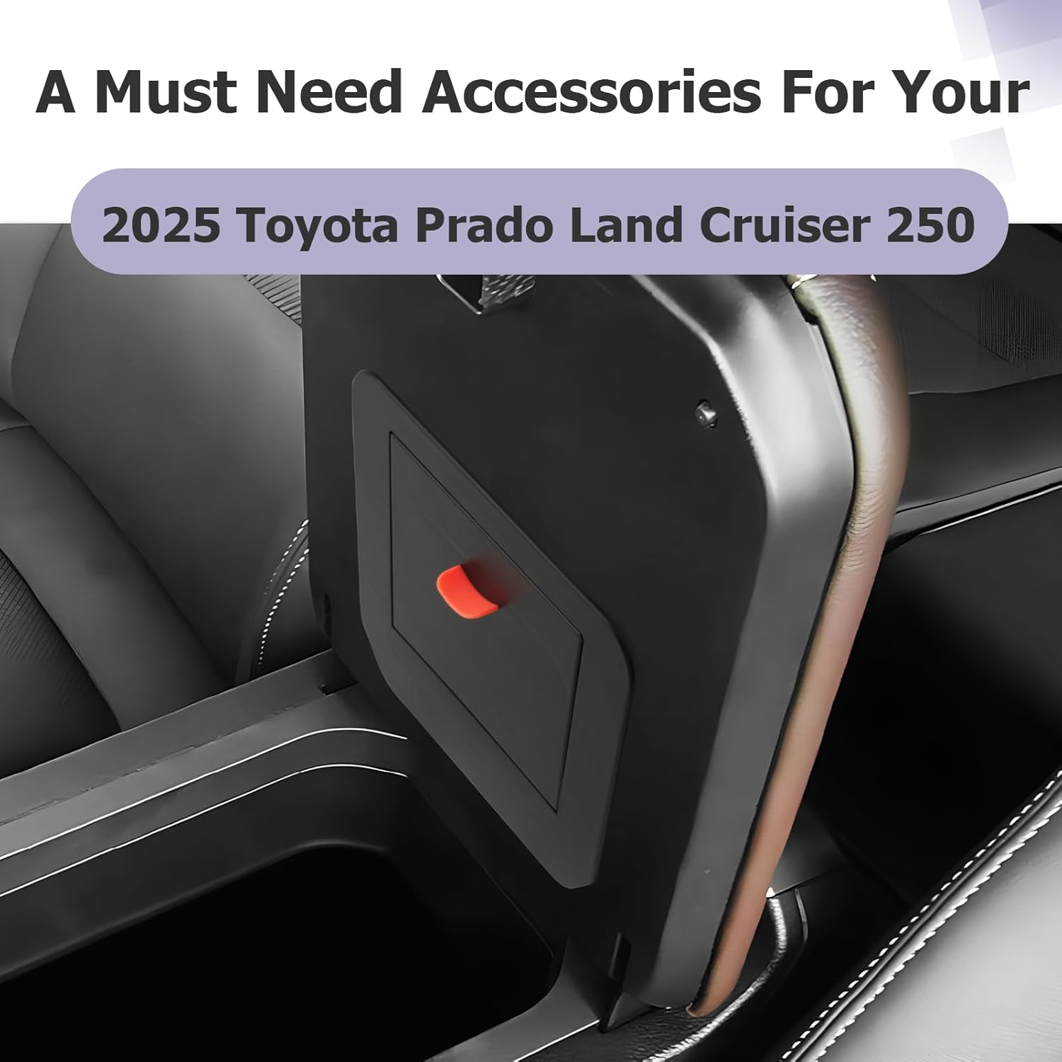 For Toyota Land Cruiser LC250 Prado J250 Center Armrest Organizer 2024 2025 2026