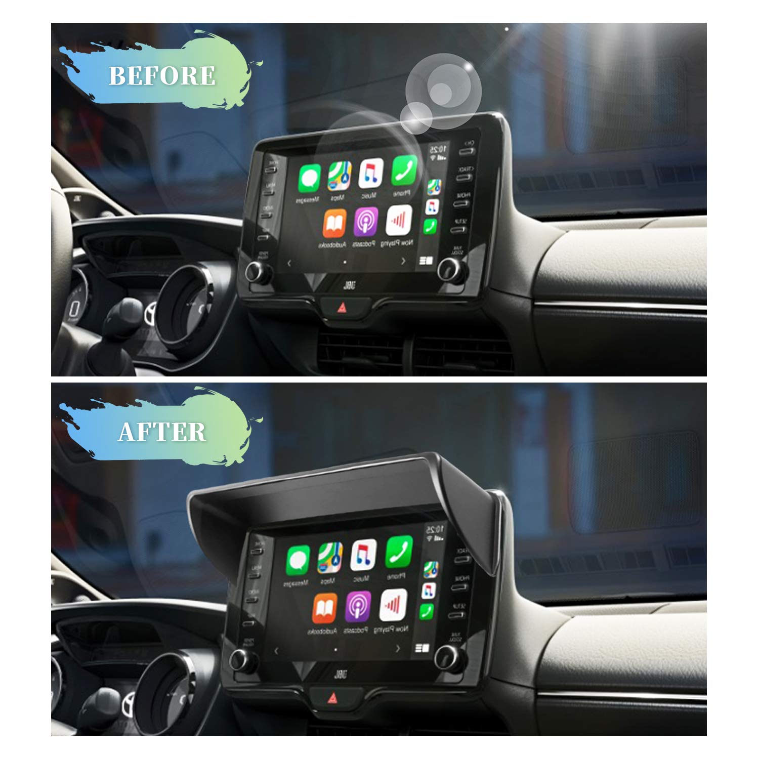 For Toyota RAV4 Navigation Hood Visor 2019+