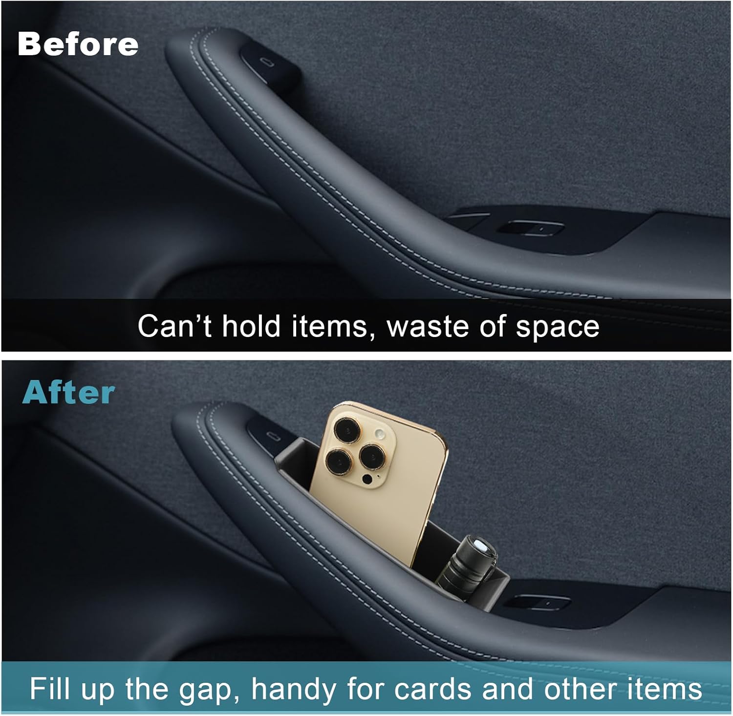 For Tesla Model 3 Highland Car Door Inner Storage Box 2024 2025 2026