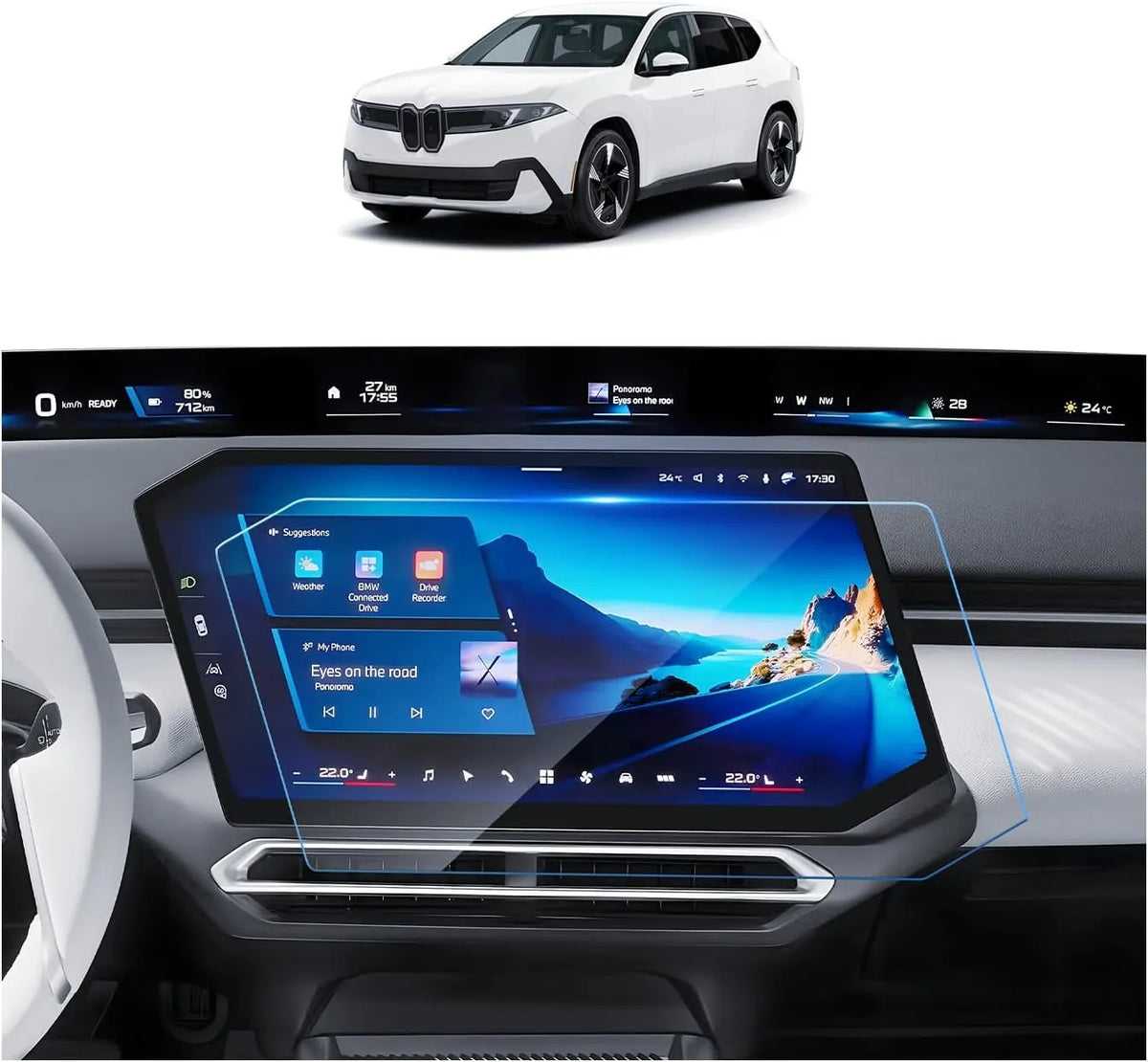 For BMW iX3 17.9-Inch Multimedia Screen Protector 2027+