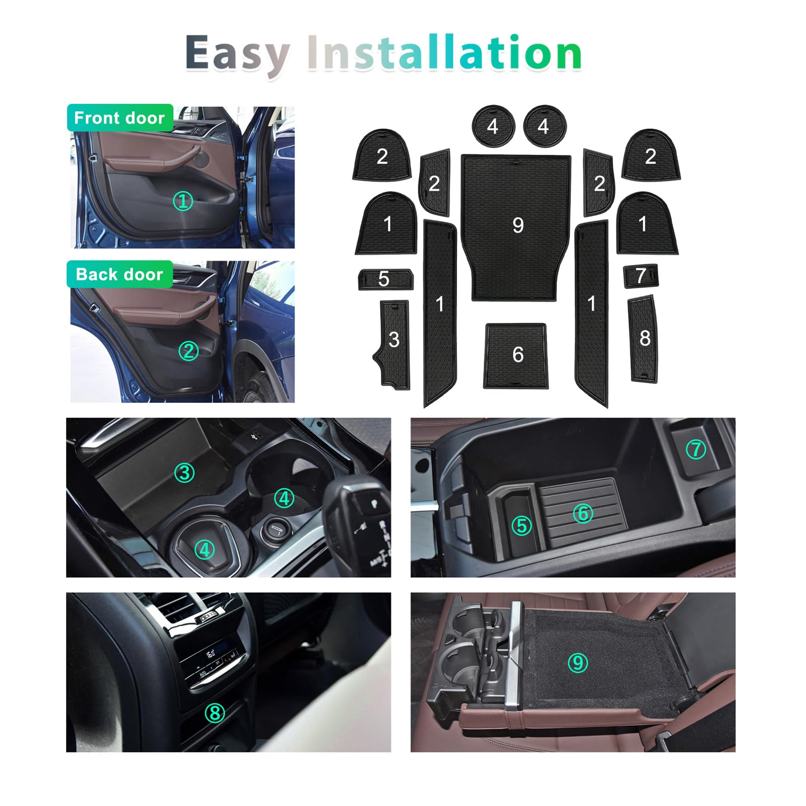 BMW 3 Series G20 Door Slot Mats 2019+