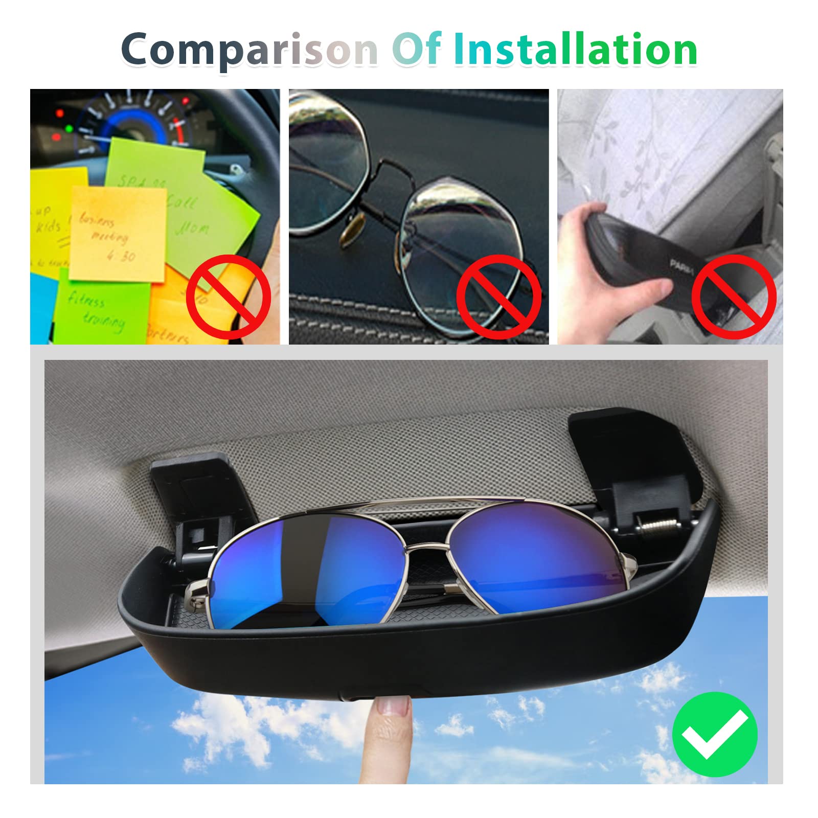 VW Golf 8 VW ID.3 ID3 ID.4 ID4 Cupra Born Sunglasses Glasses Case 2020+ - LFOTPP Car Accessories