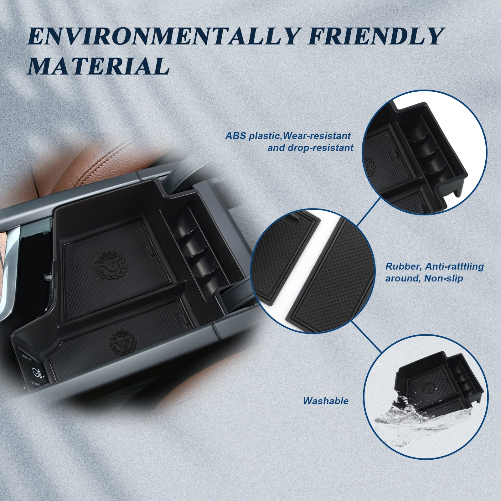 Volvo XC60 XC90 S90 V90 Center Armrest Storage Tray 2023+ - LFOTPP Car Accessories