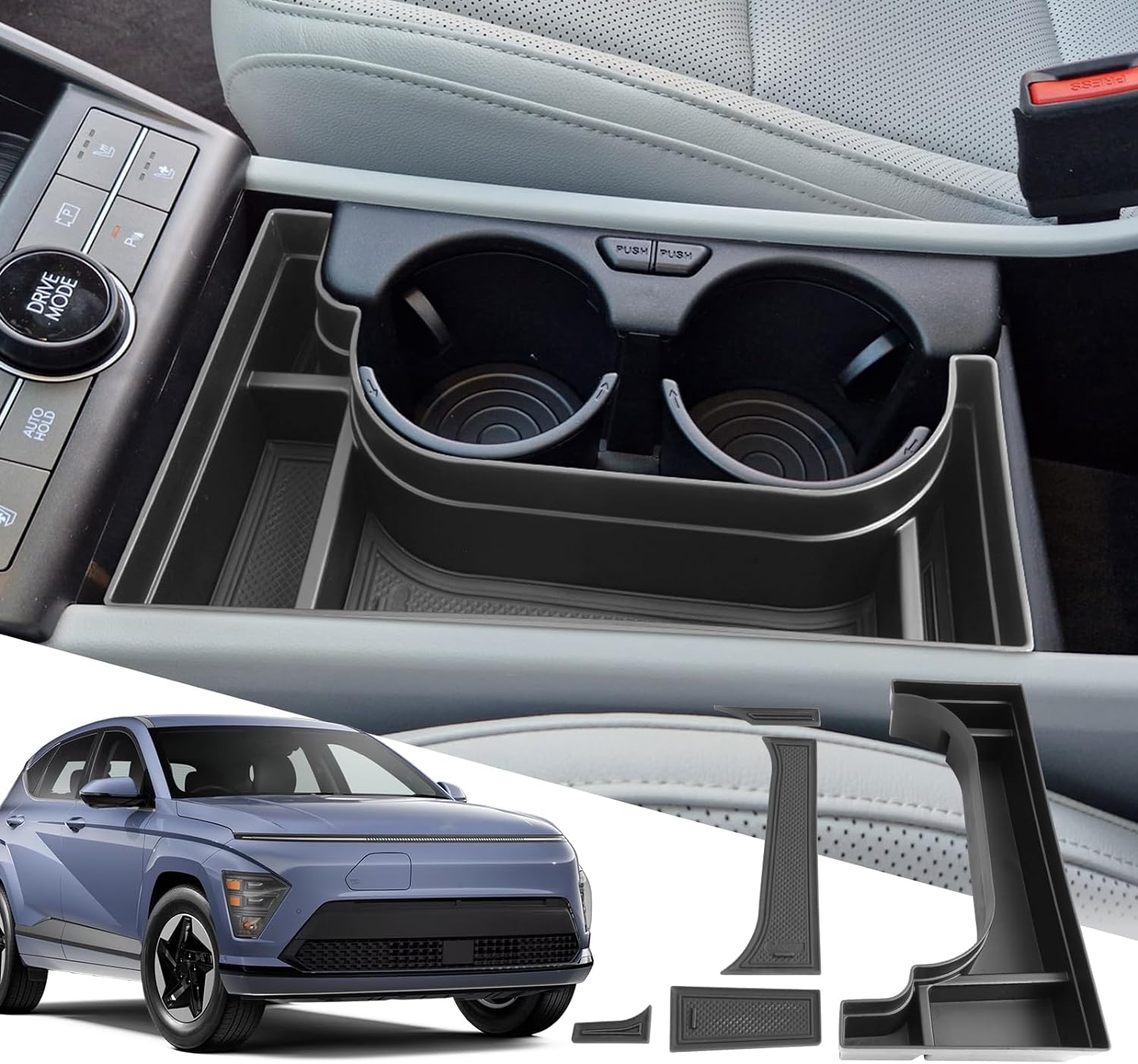 For Hyundai Kona Center Console Tray 2024 (Left-Hand)