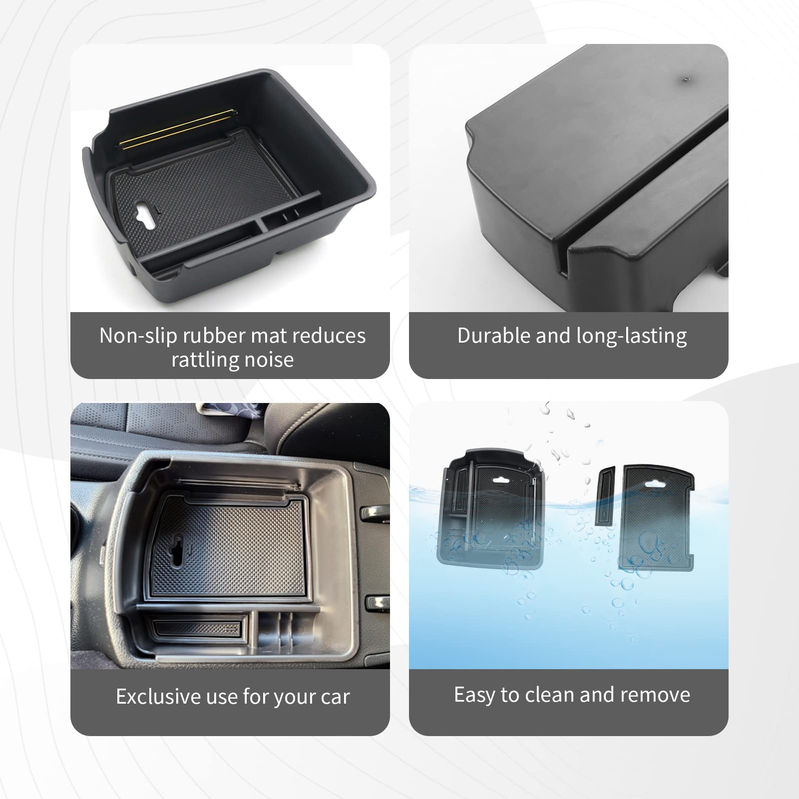 For Kia Seltos Center Console Organizer Tray 2020 2021 2022 2023 2024