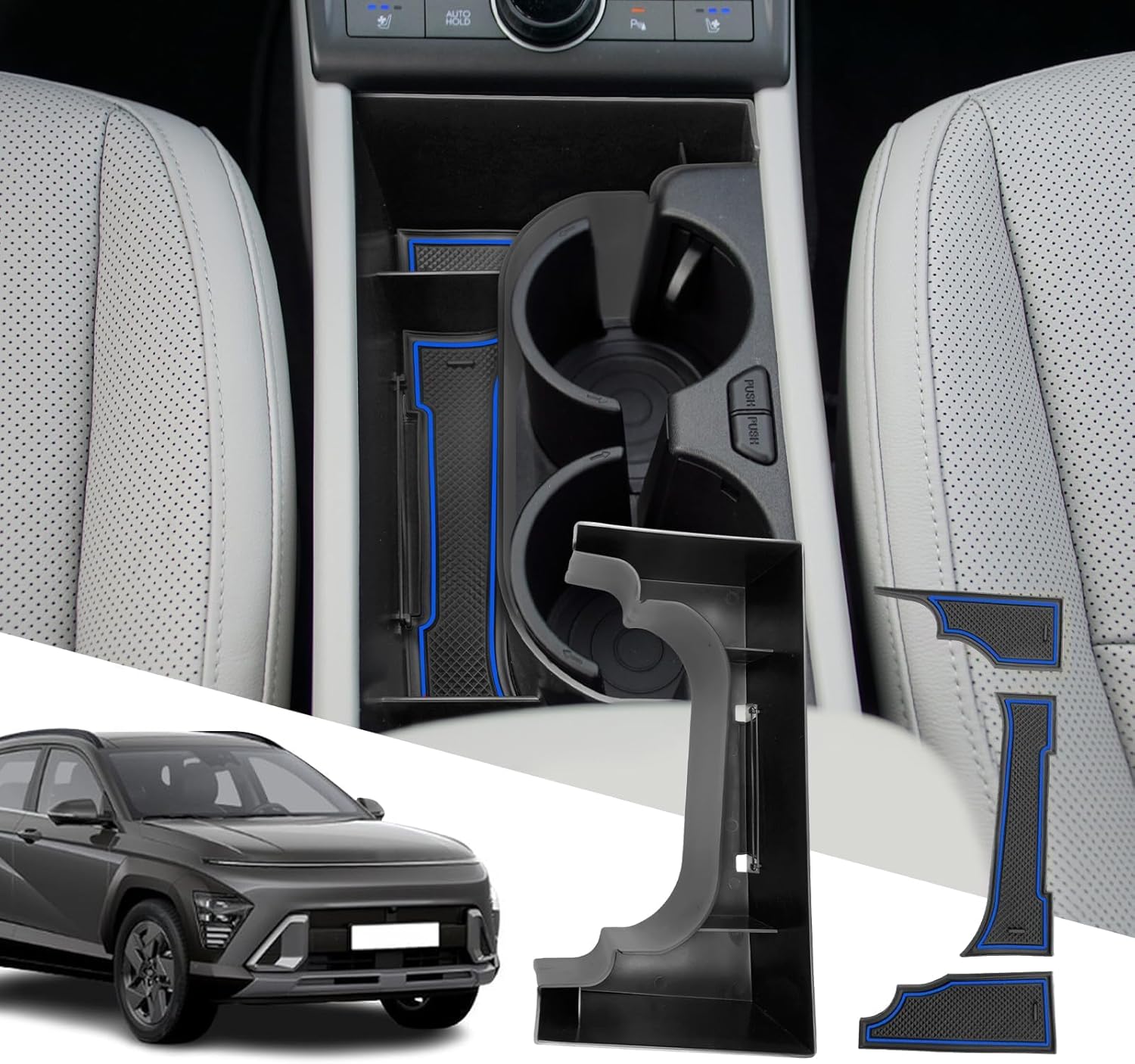 For Hyundai Kona Center Console Tray 2024 (Left-Hand)