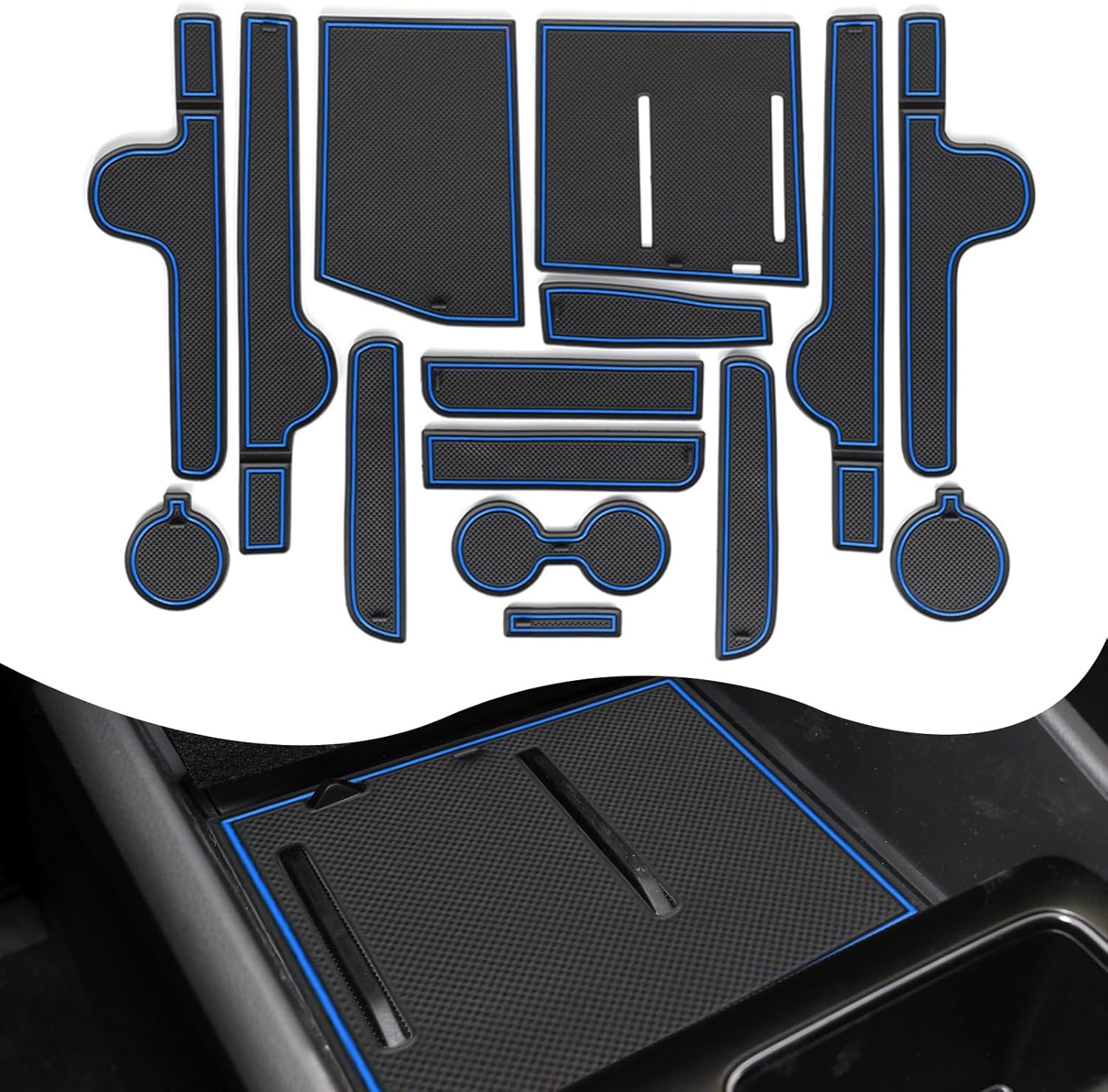 For Hyundai Sonata Door Slot Mats 2024 2025