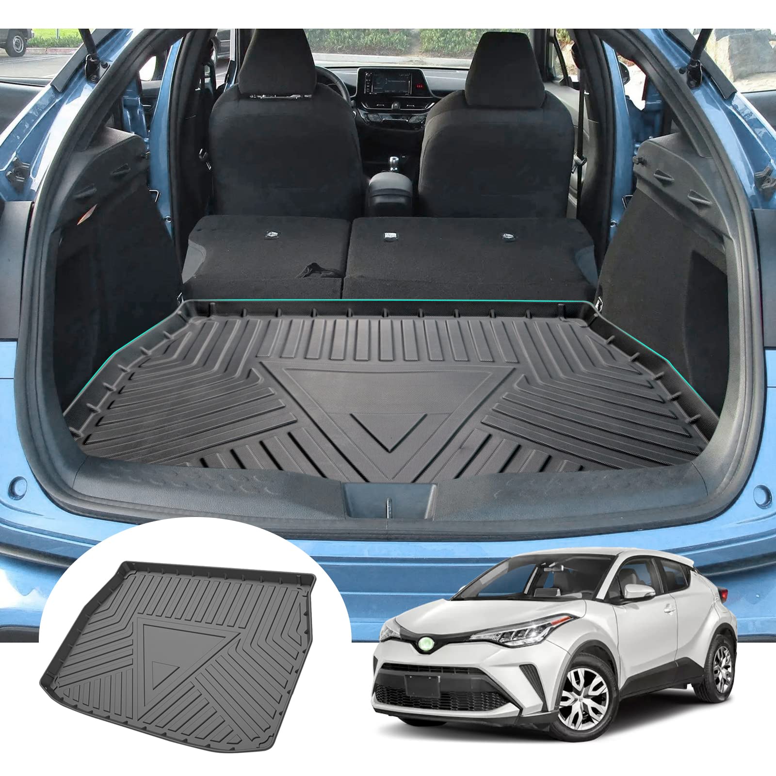 For Toyota C-HR TPE Floor Trunk Mats 2016+