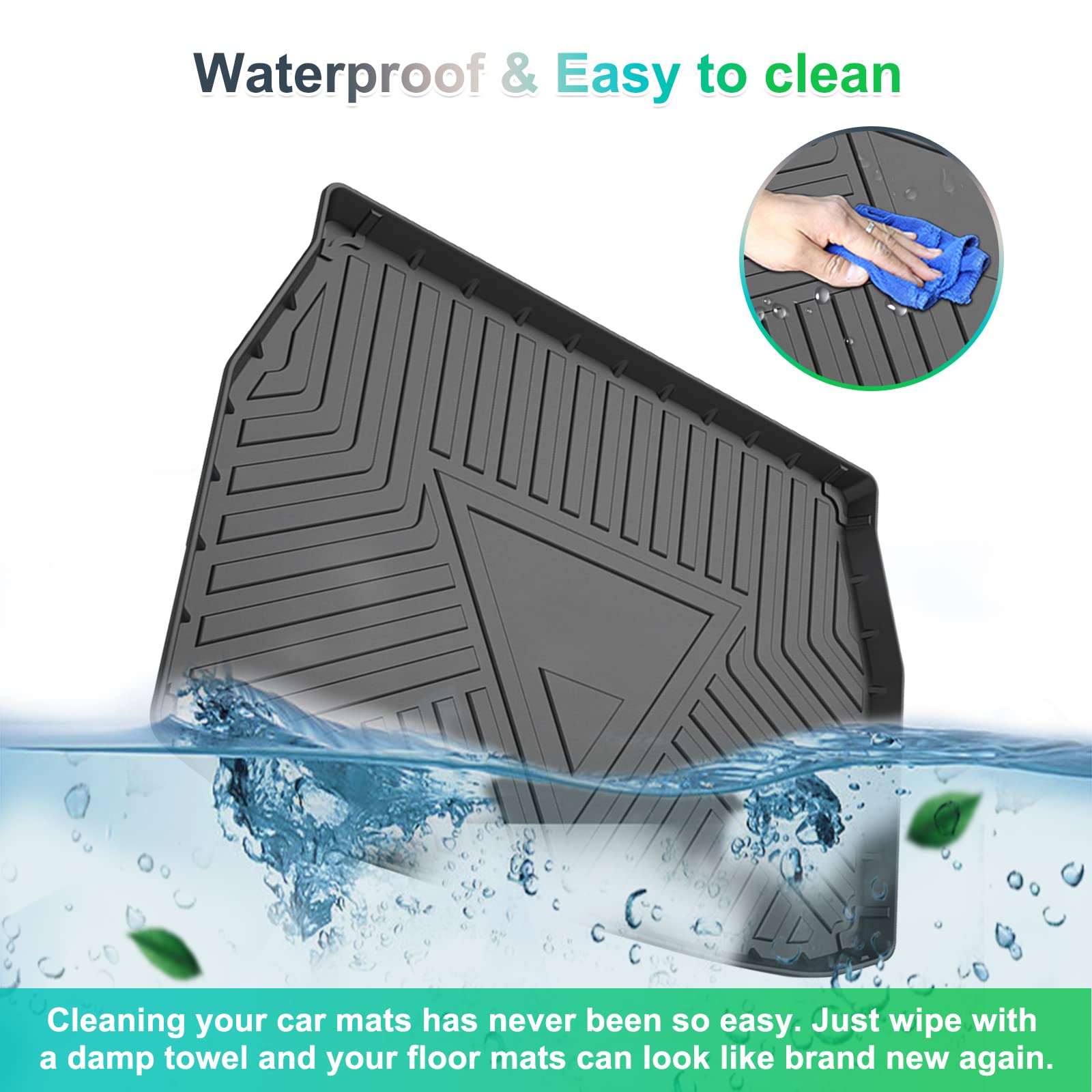 For Toyota C-HR TPE Floor Trunk Mats 2016+
