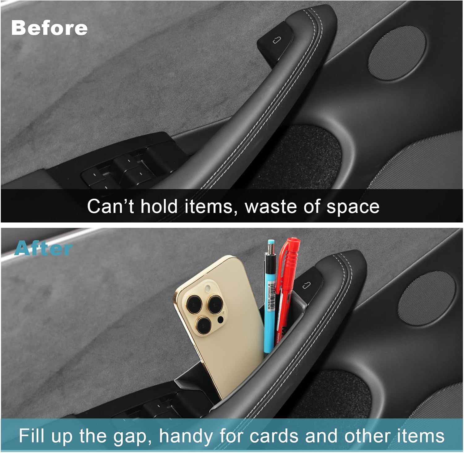 For Tesla Model 3 Highland Car Door Inner Storage Box 2024 2025 2026