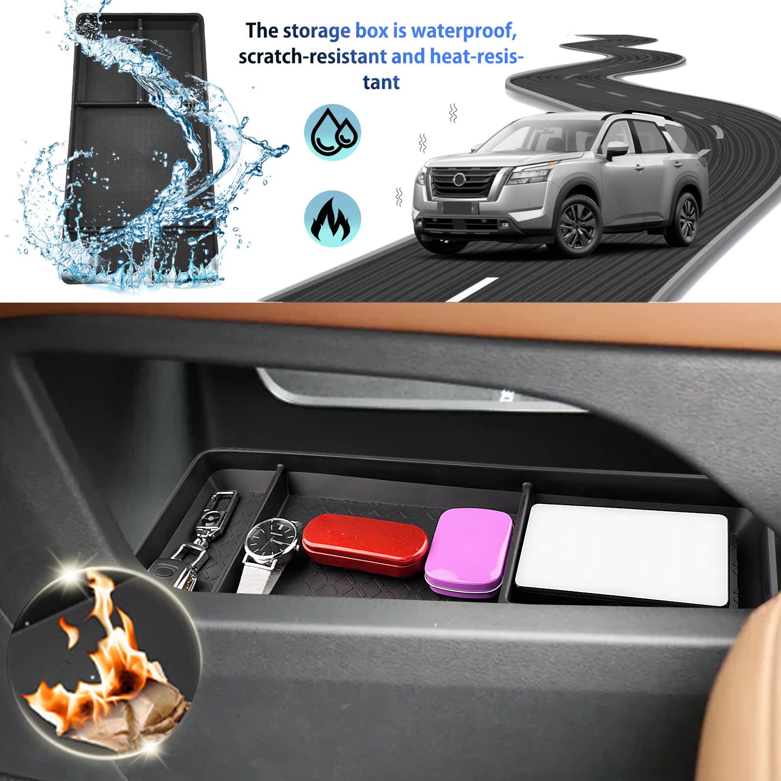 Nissan Pathfinder R53 Center Armrest Storage Tray 2022+ - LFOTPP Car Accessories