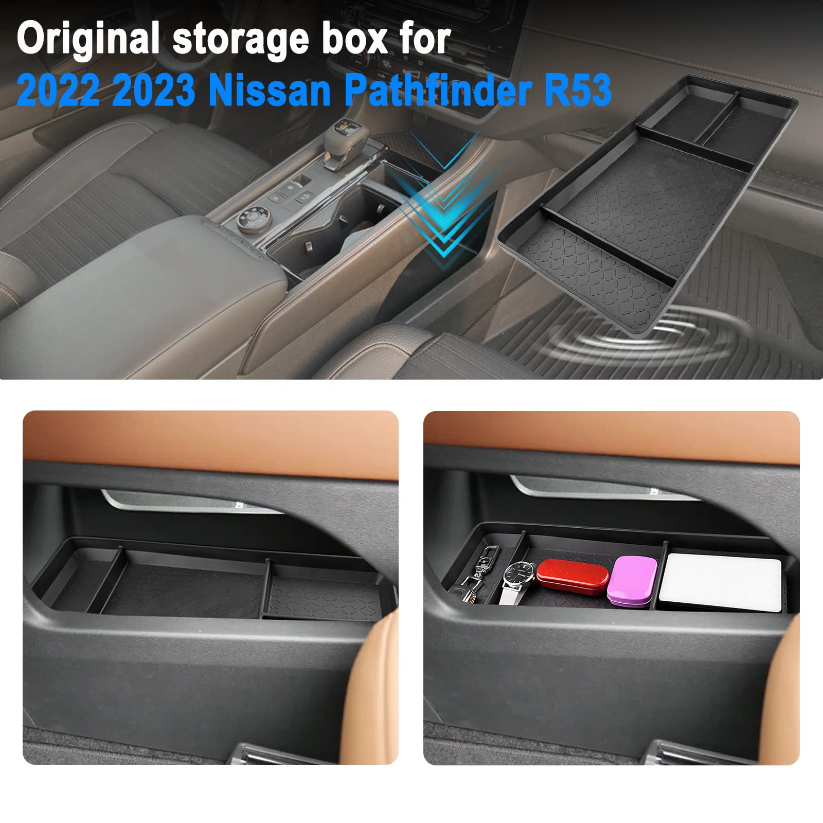 Nissan Pathfinder R53 Center Armrest Storage Tray 2022+ - LFOTPP Car Accessories