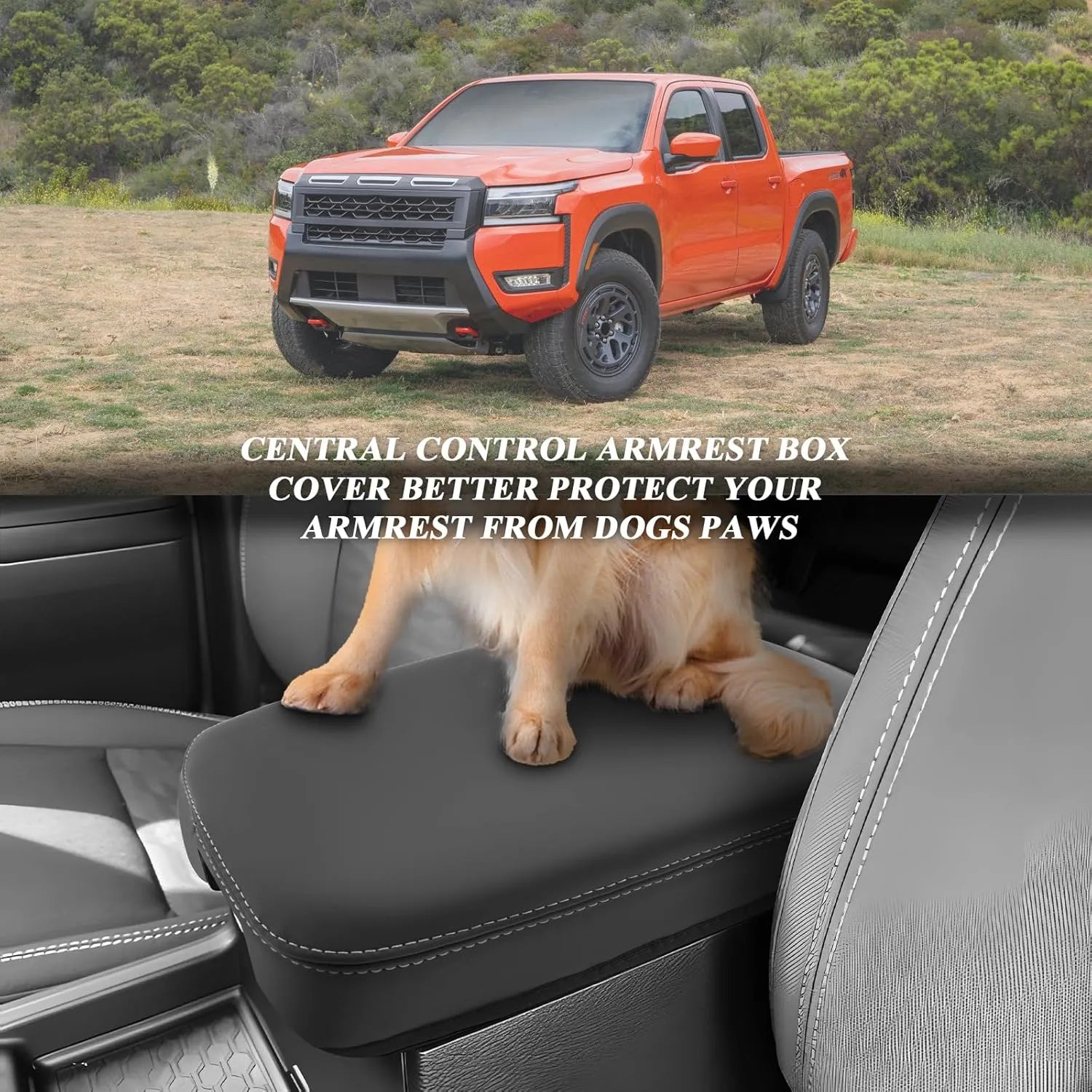 For Nissan Frontier Armrest Cover 2022-2026