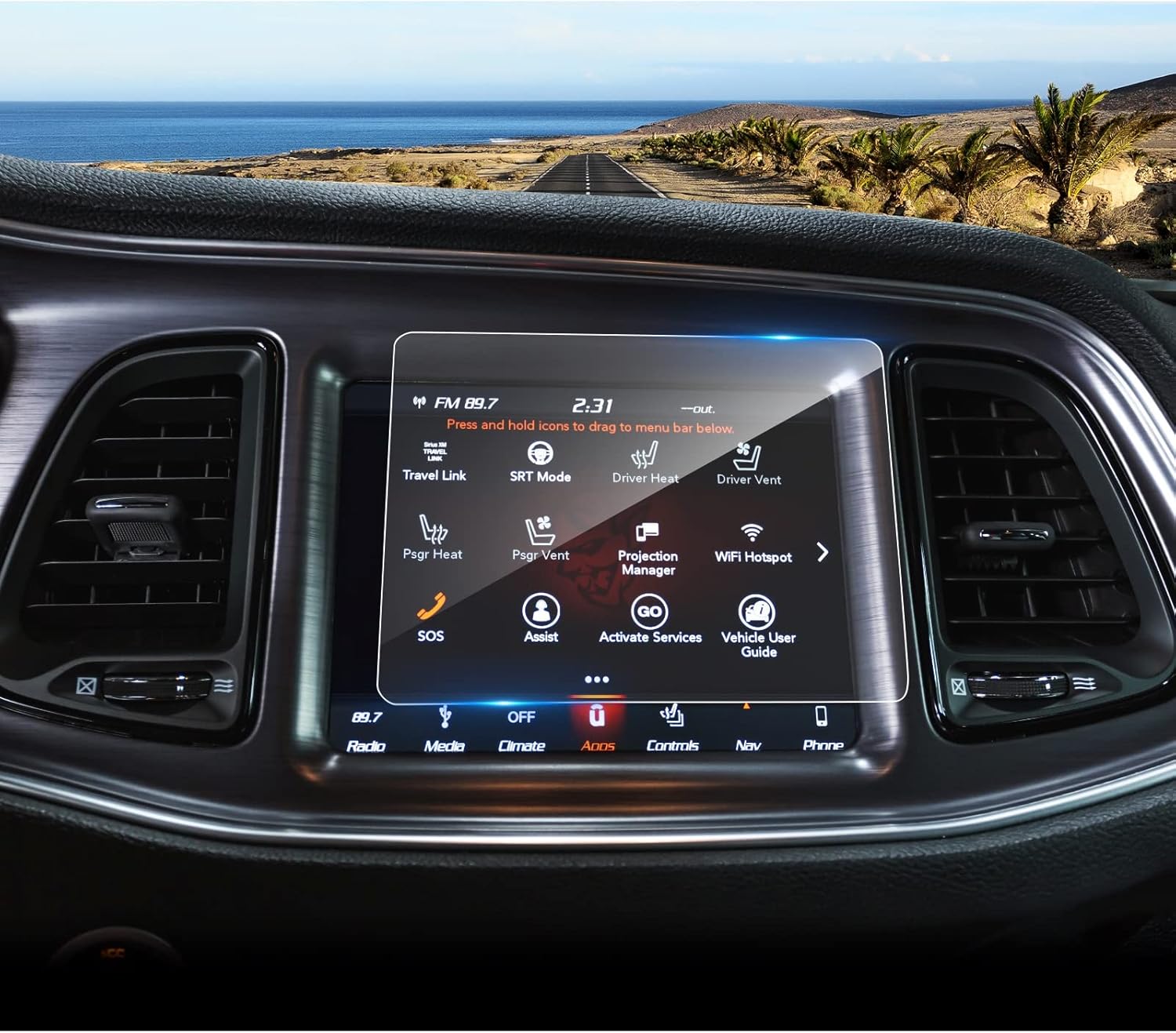 Protector de pantalla Jeep Compass 2017+