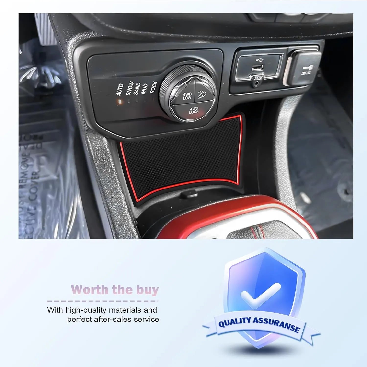 For Jeep Renegade Door Slot Mats Liner 2019-2026