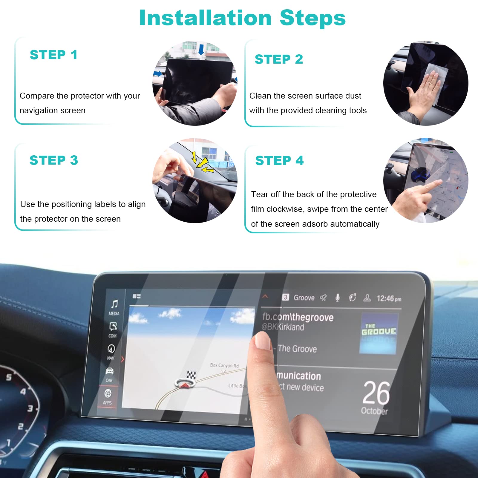 BMW X3 G01 X4 G02 Screen Protector 2018-2021 2022+ - LFOTPP Car Accessories