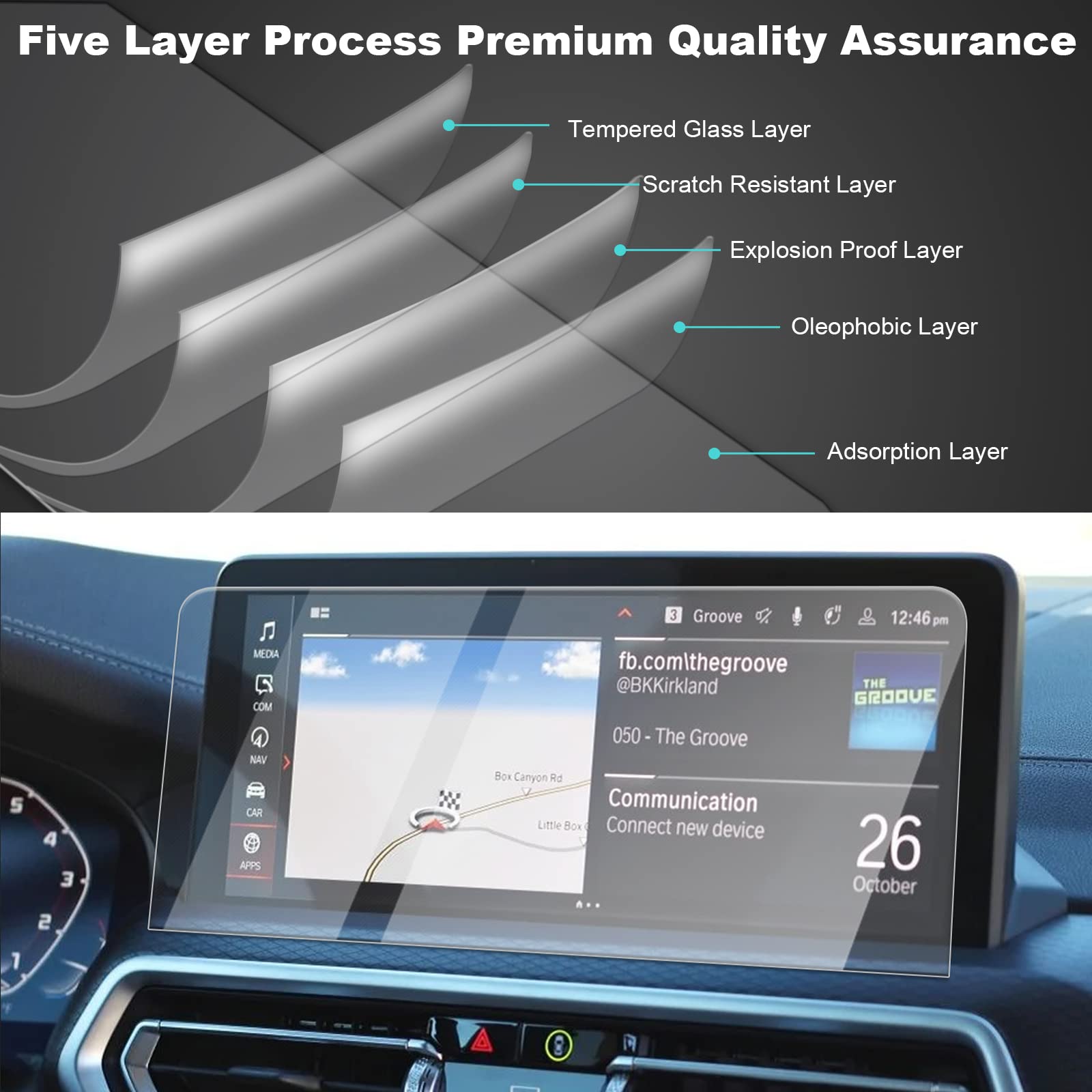BMW X3 G01 X4 G02 Screen Protector 2018-2021 2022+ - LFOTPP Car Accessories