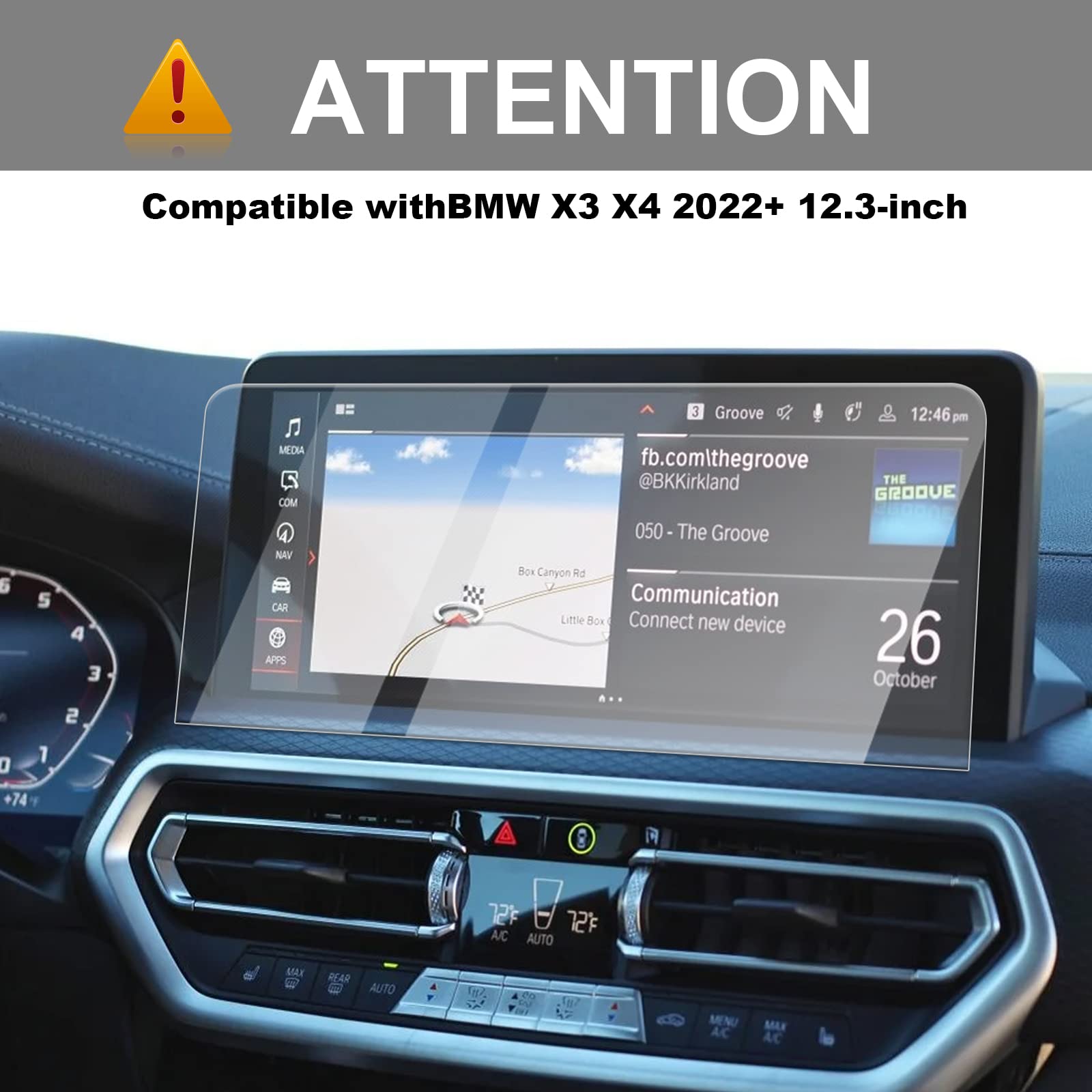 BMW X3 G01 X4 G02 Screen Protector 2018-2021 2022+ - LFOTPP Car Accessories
