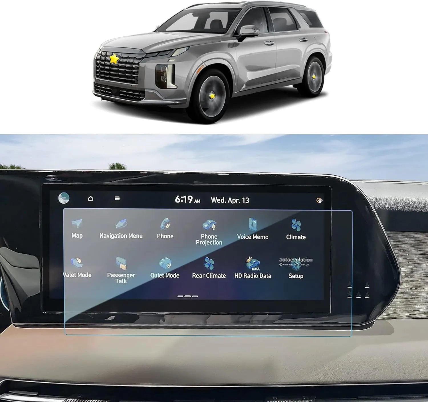 Protector de pantalla Hyundai Palisade 2020+