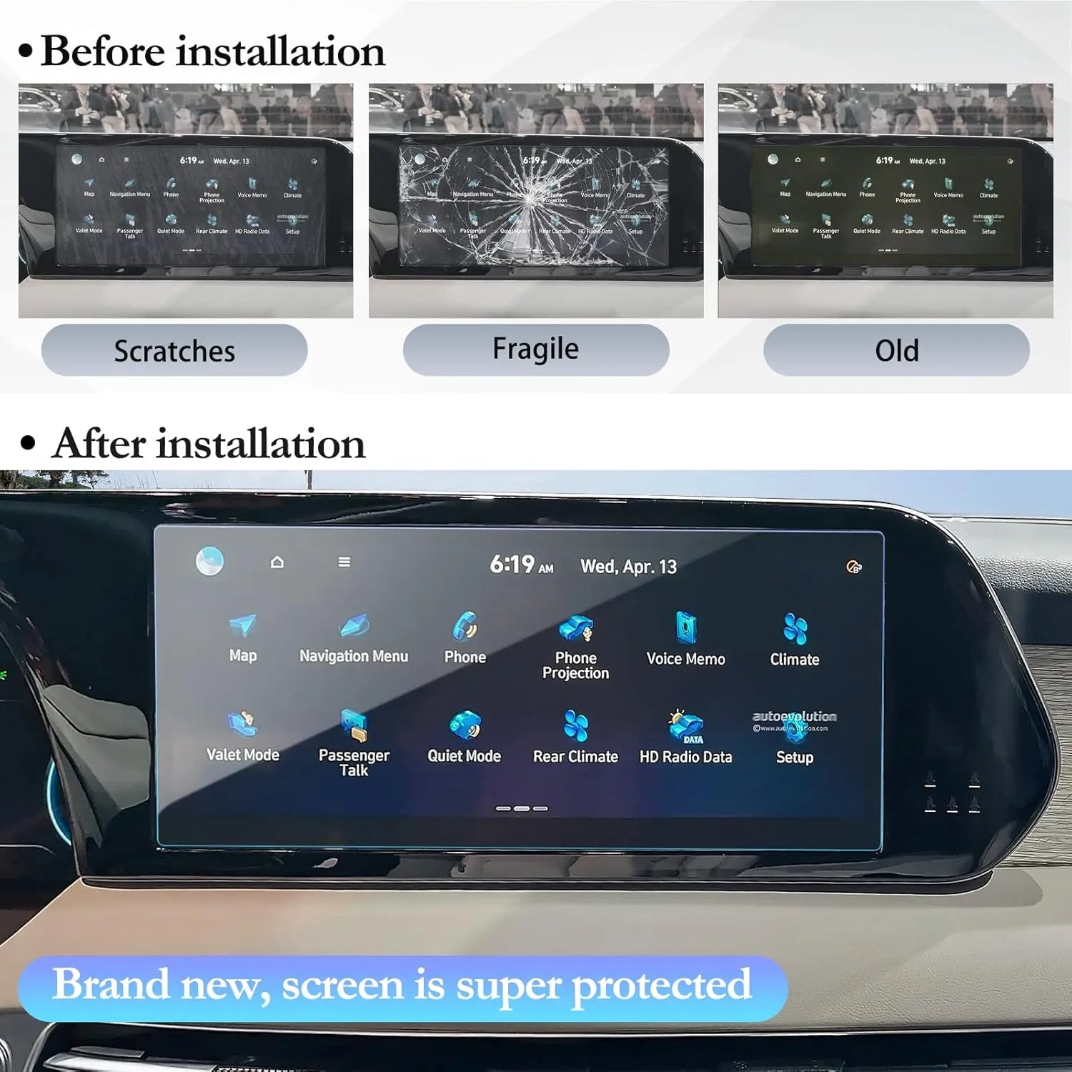 Protector de pantalla Hyundai Palisade 2020+