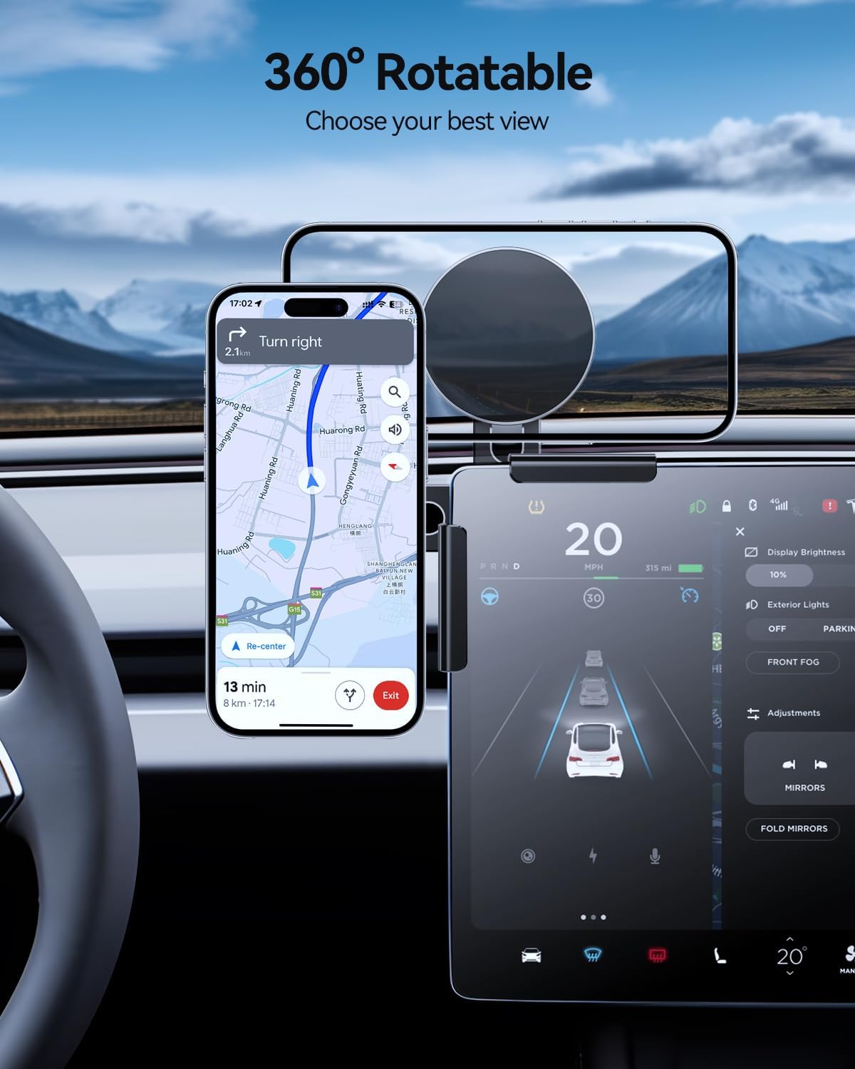 Tesla Model 3 Model Y Model S Model X MagSafe Car Mount 2020+