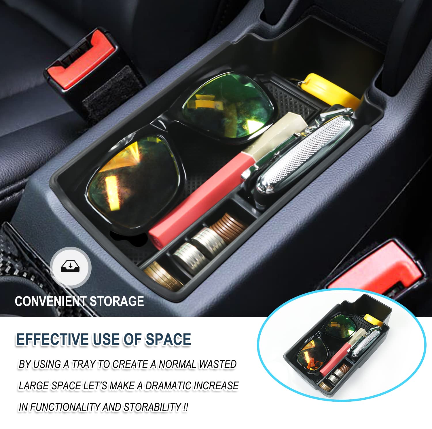 Audi Q3 8U F3 Center Center Armrest Storage Tray 2013+ - LFOTPP Car Accessories