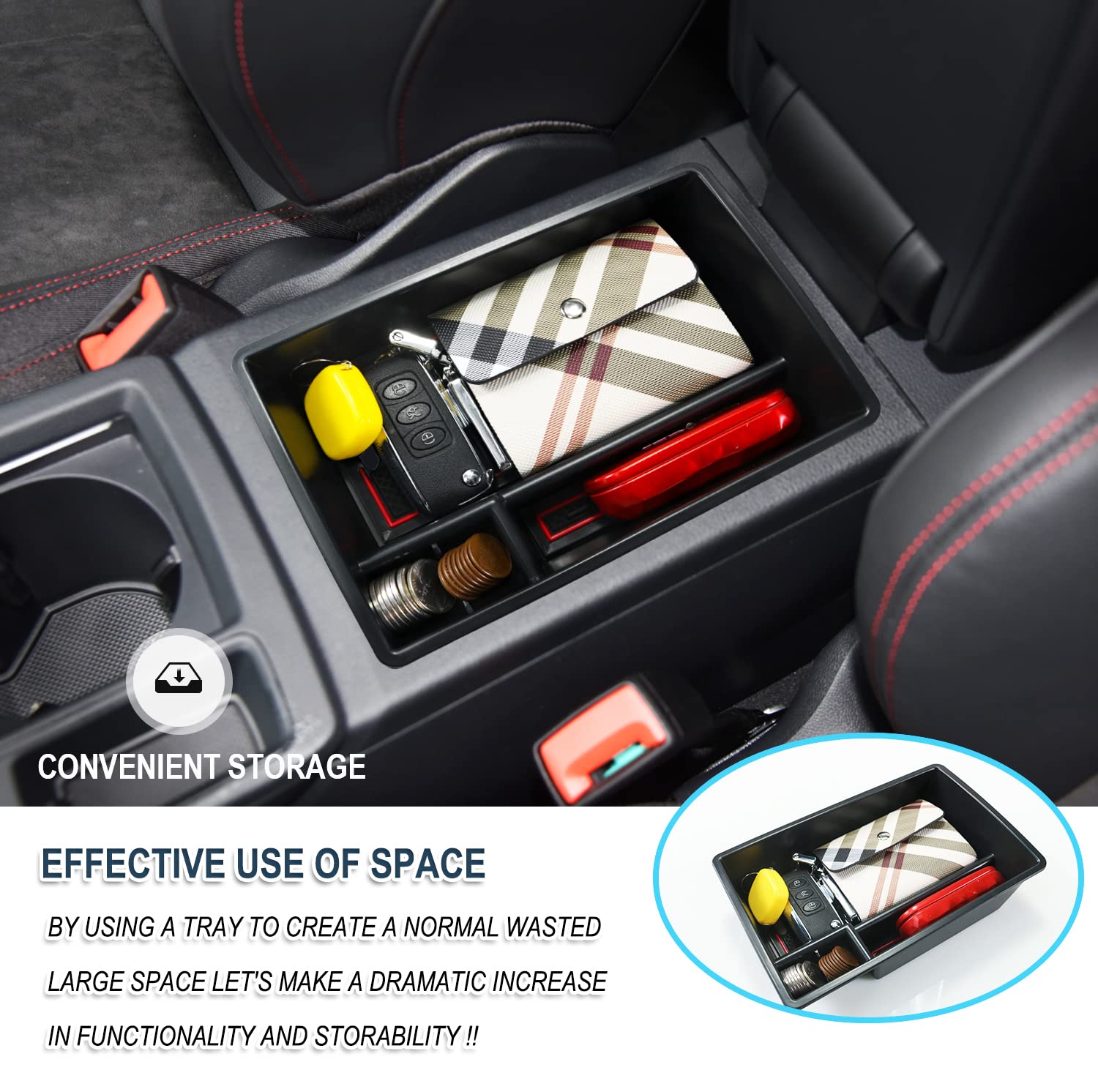 Audi Q3 8U F3 Center Center Armrest Storage Tray 2013+ - LFOTPP Car Accessories
