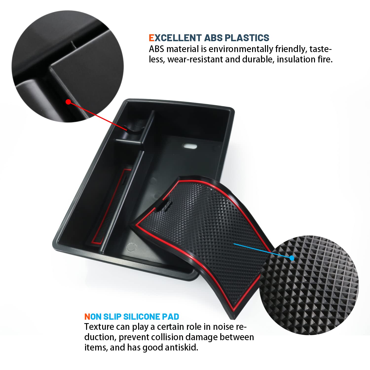 Audi Q3 8U F3 Center Center Armrest Storage Tray 2013+ - LFOTPP Car Accessories