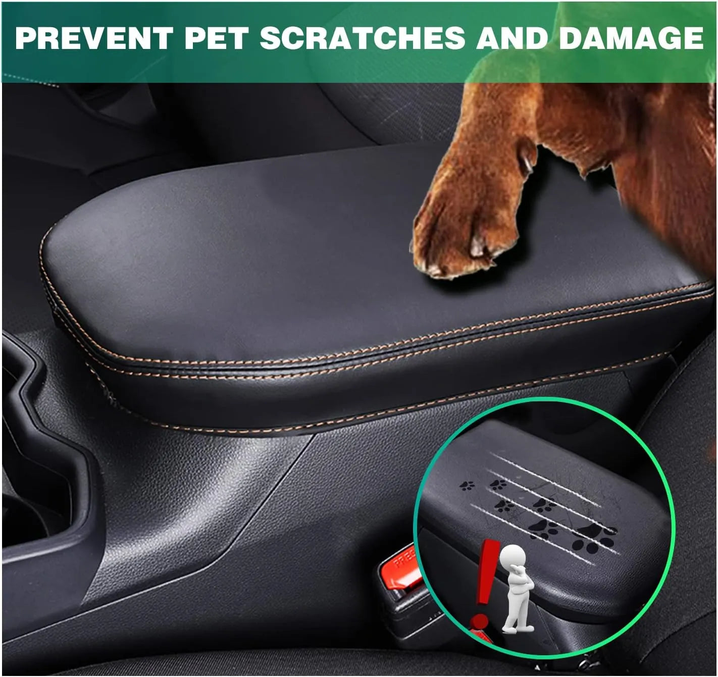 For Toyota RAV4 5 Armrest Cover 2019-2025